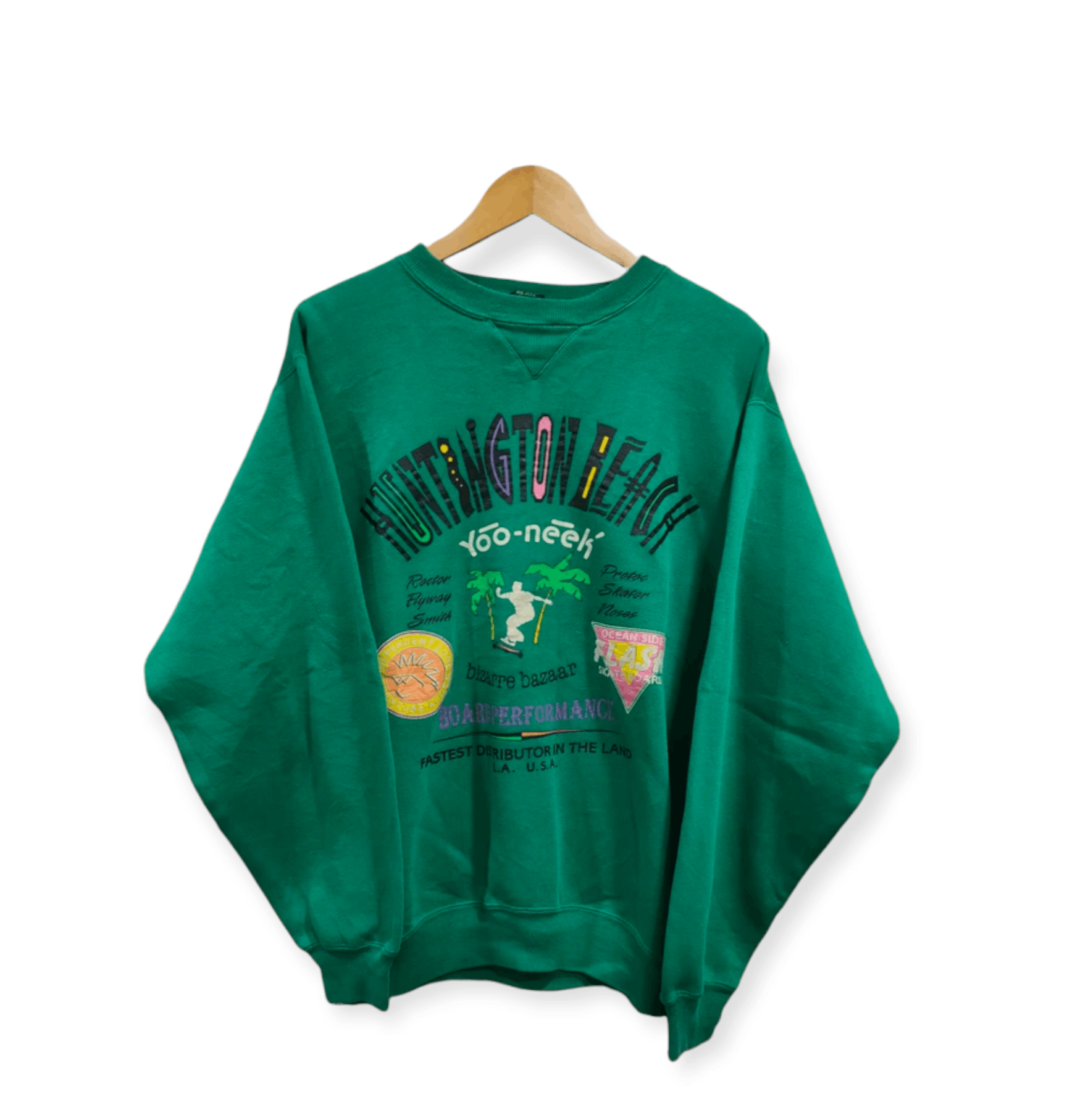 Japanese Brand × Vintage Huntington Beach Yoo Neek Sweatshirt Size US L / EU 52-54 / 3 - 1 Thumbnail