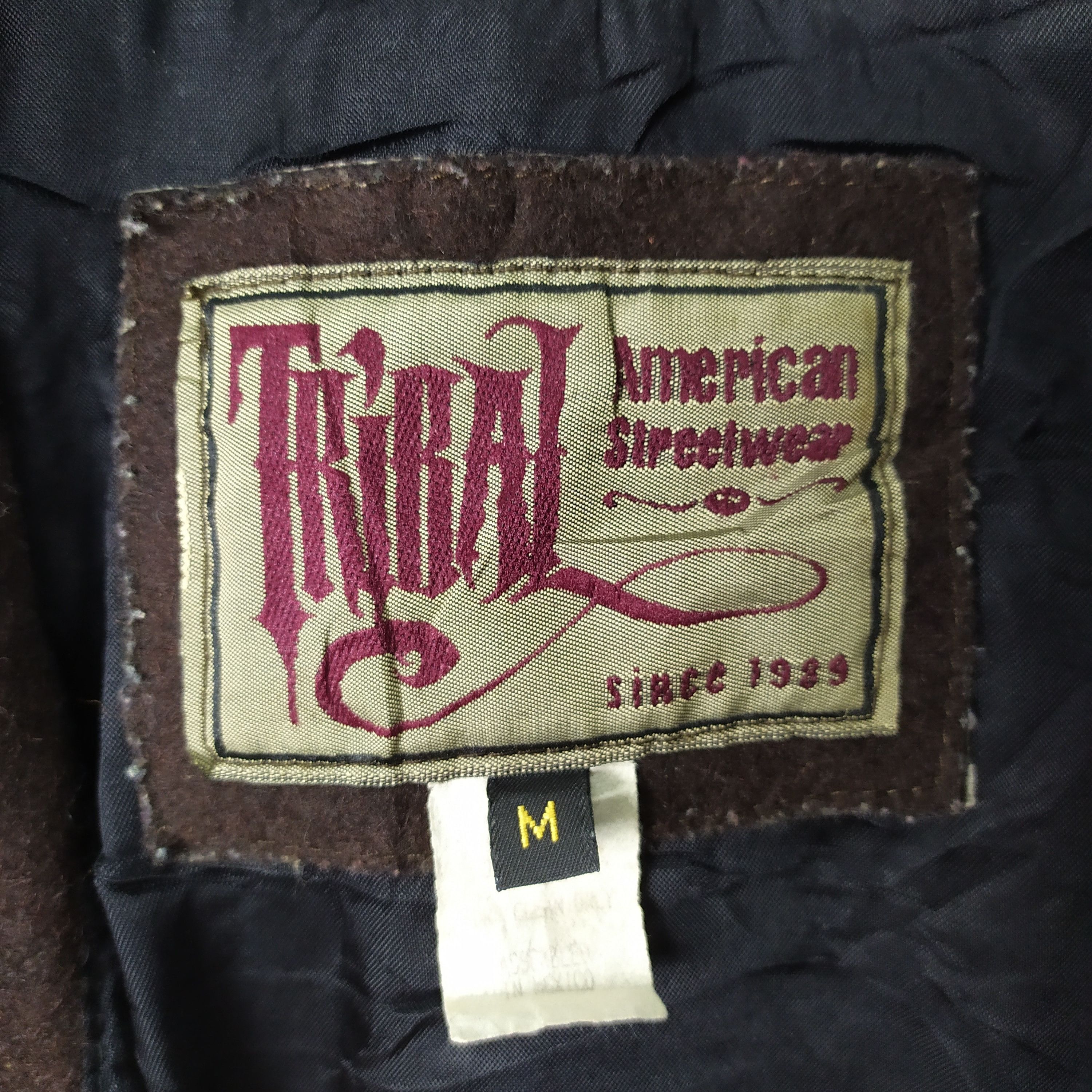 Tribal Streetwear × Vintage VINTAGE TRIBAL WOOL VARSITY JACKET AMERICAN STREETWEAR Size US M / EU 48-50 / 2 - 11 Thumbnail