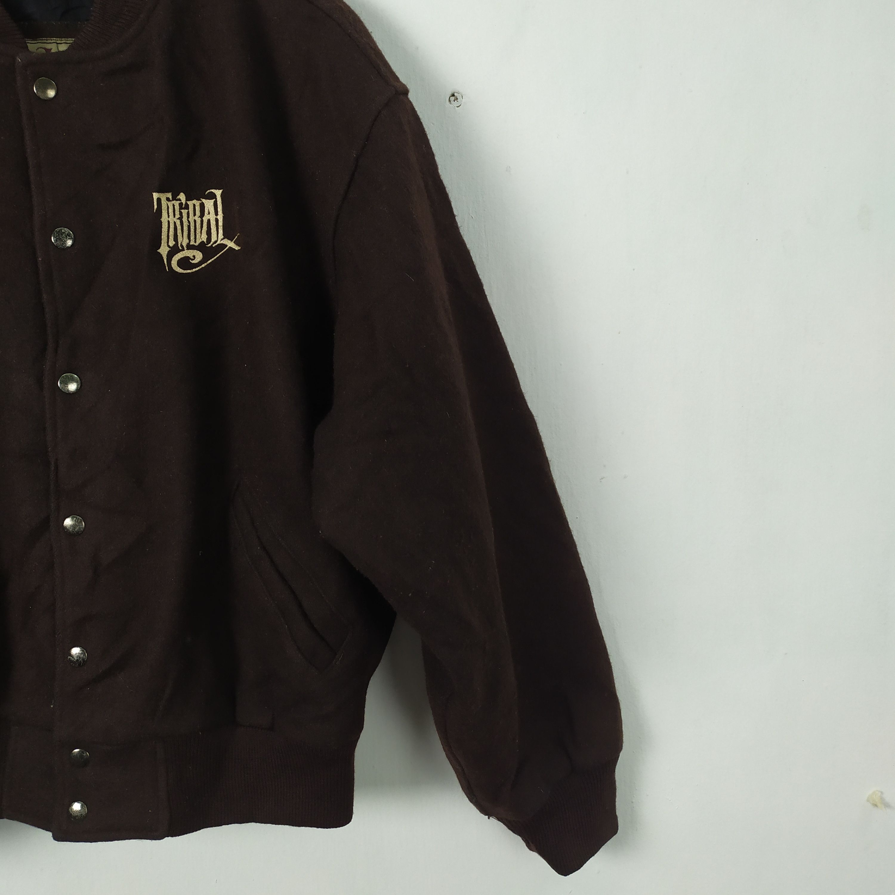 Tribal Streetwear × Vintage VINTAGE TRIBAL WOOL VARSITY JACKET AMERICAN STREETWEAR Size US M / EU 48-50 / 2 - 5 Thumbnail
