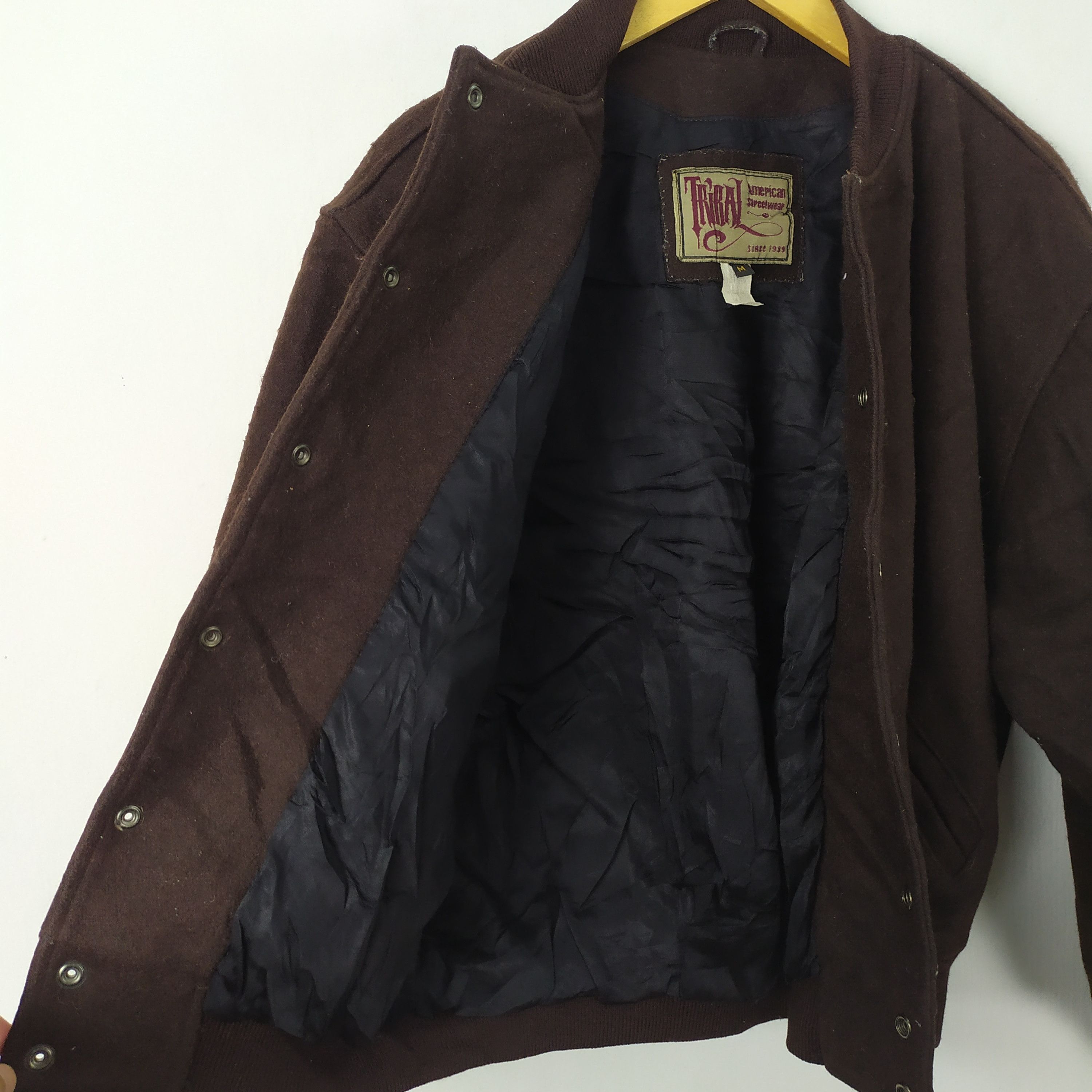Tribal Streetwear × Vintage VINTAGE TRIBAL WOOL VARSITY JACKET AMERICAN STREETWEAR Size US M / EU 48-50 / 2 - 8 Thumbnail