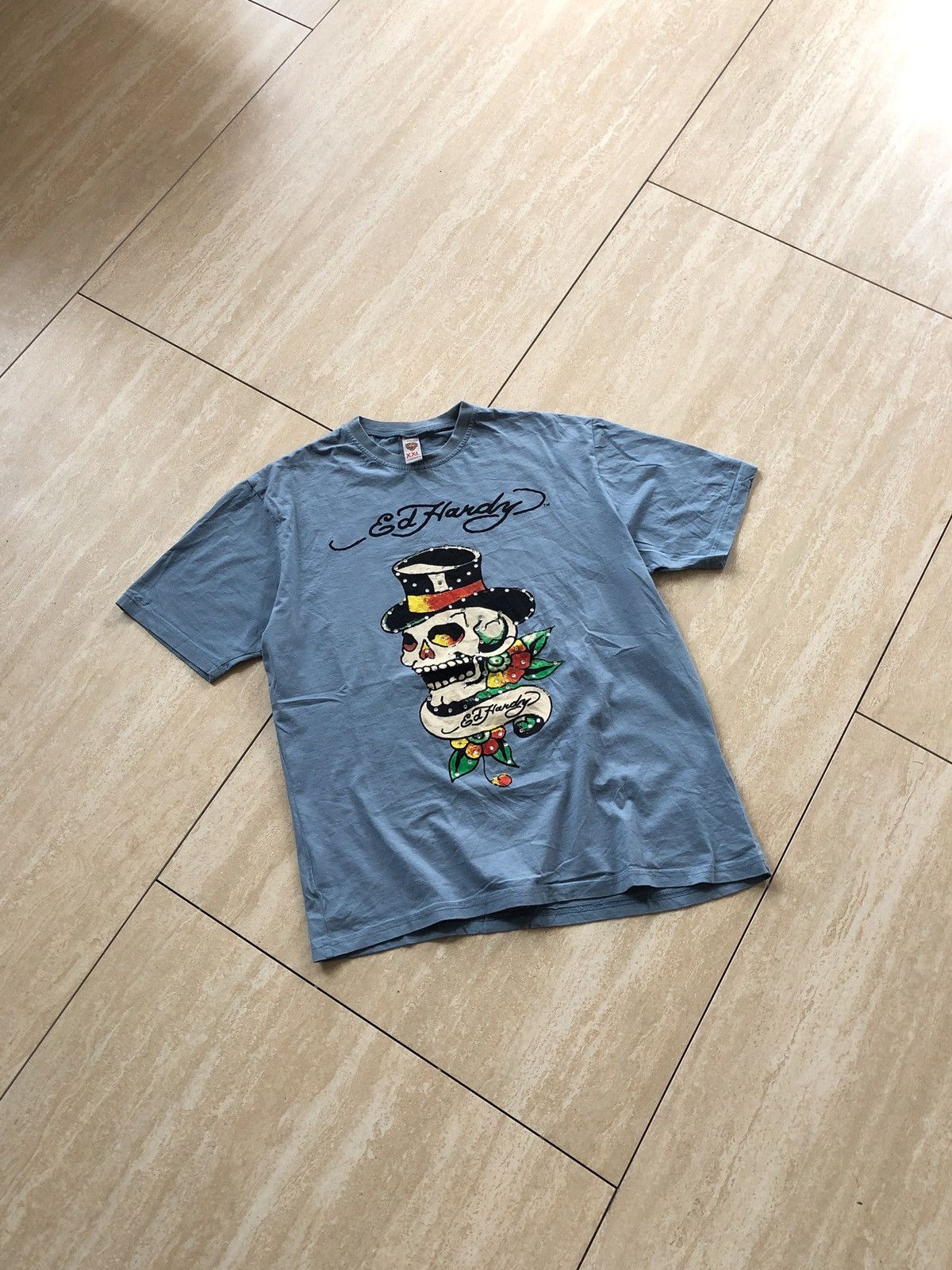 Christian Audigier × Vintage Vintage Ed Hardy Skull Tee Size US XL / EU 56 / 4 - 1 Thumbnail