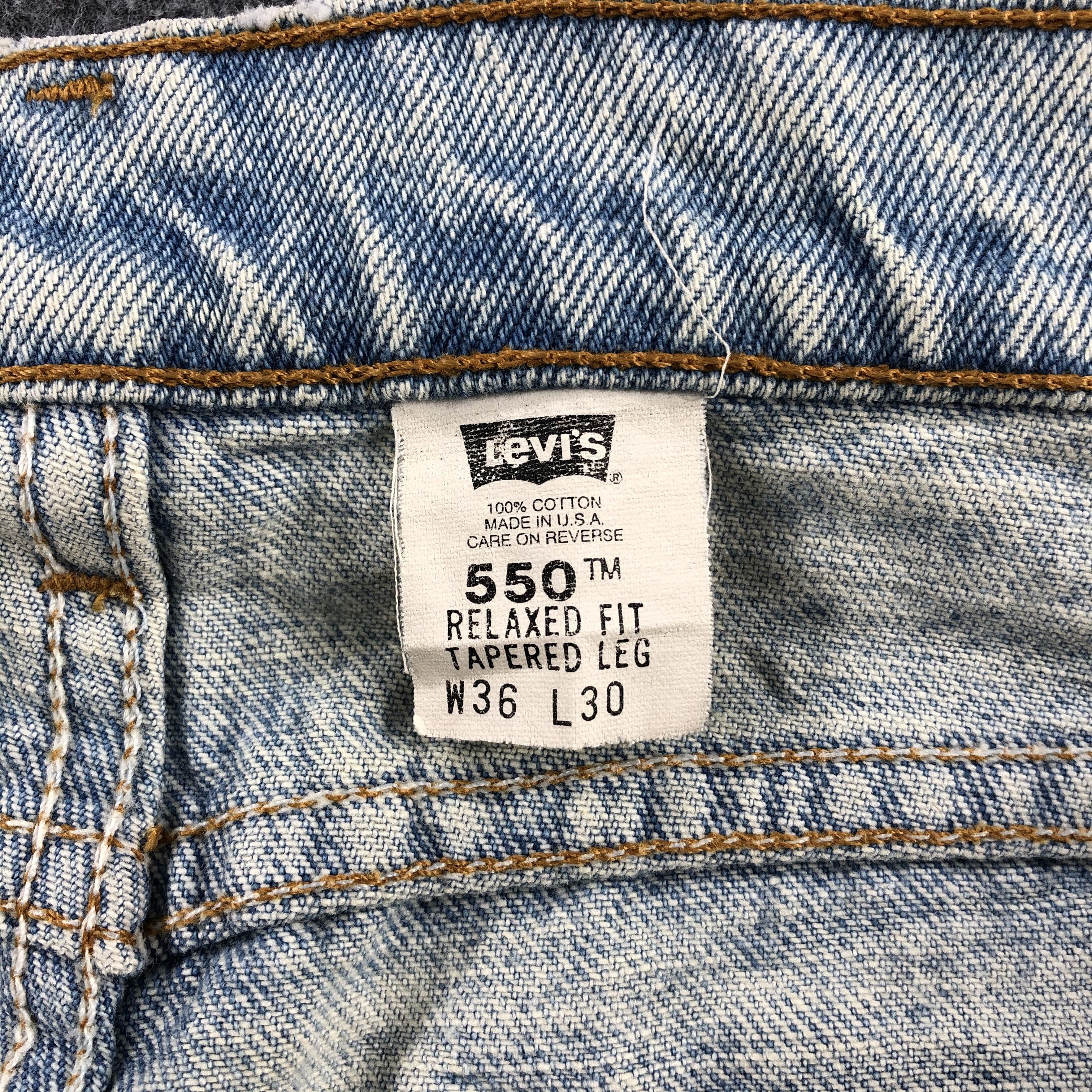 Levi's Vintage 90s Levis 550 Jeans -JM811 Size US 35 - 9 Thumbnail