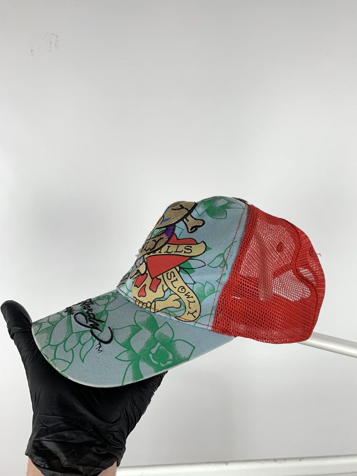Christian Audigier Vintage Ed Hardy Christian Audigier Skull Kills Love Cap Size ONE SIZE - 10 Thumbnail