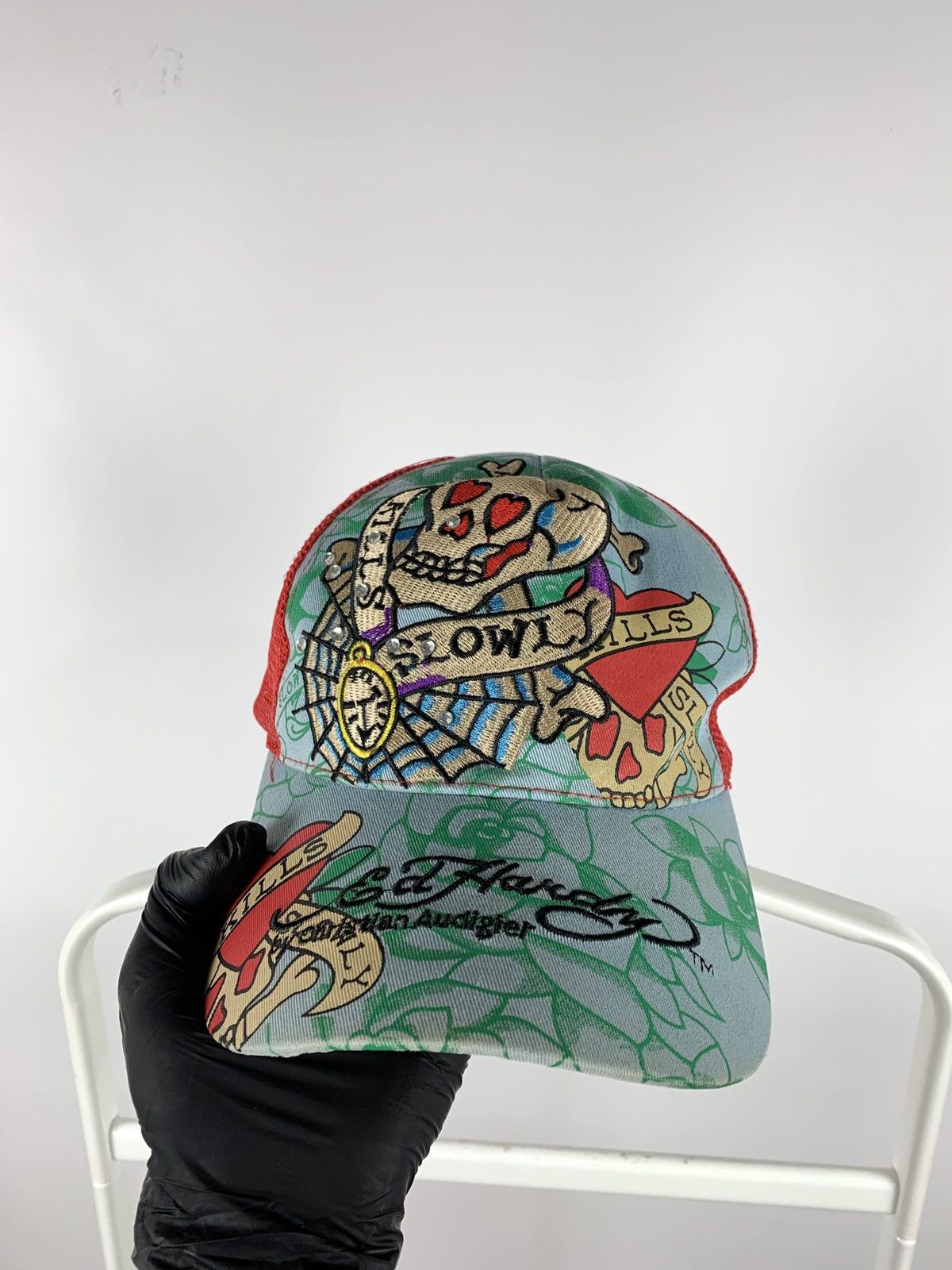 Christian Audigier Vintage Ed Hardy Christian Audigier Skull Kills Love Cap Size ONE SIZE - 7 Thumbnail