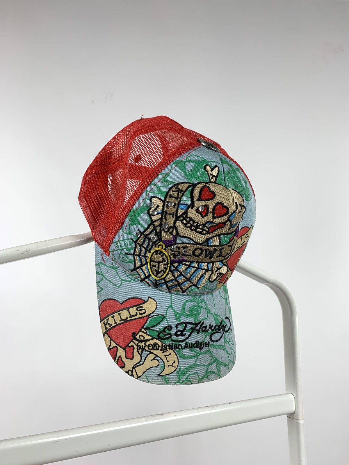 Christian Audigier Vintage Ed Hardy Christian Audigier Skull Kills Love Cap Size ONE SIZE - 6 Thumbnail