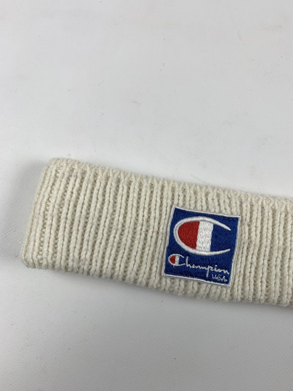 Champion 90s Vintage Champion Cream Wool HeadBand Made In Italy Hats Size ONE SIZE - 2 Thumbnail