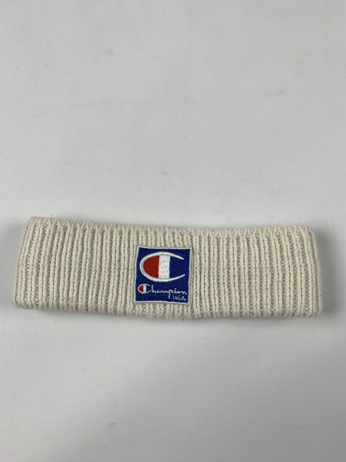 Champion 90s Vintage Champion Cream Wool HeadBand Made In Italy Hats Size ONE SIZE - 3 Thumbnail