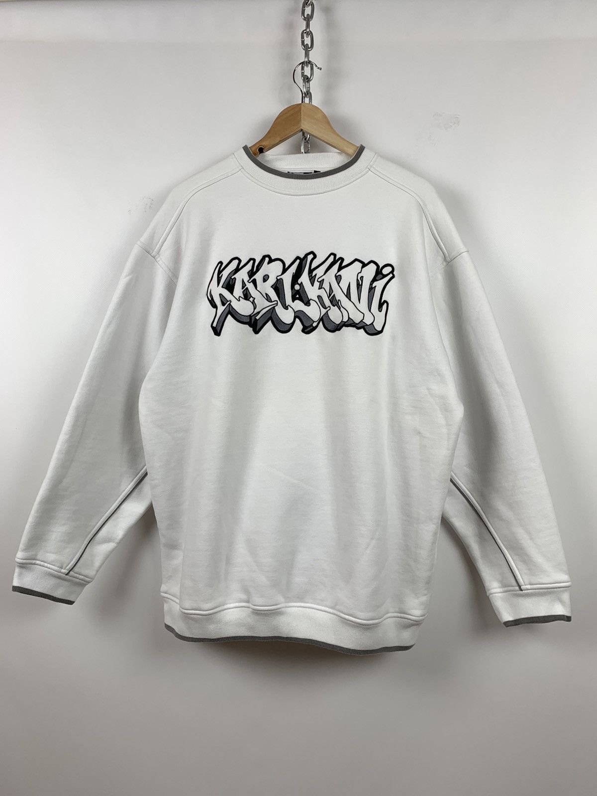 Karl Kani Vintage Karl Kani Limited Edition White Sweatshirt Size US XL / EU 56 / 4 - 10 Thumbnail
