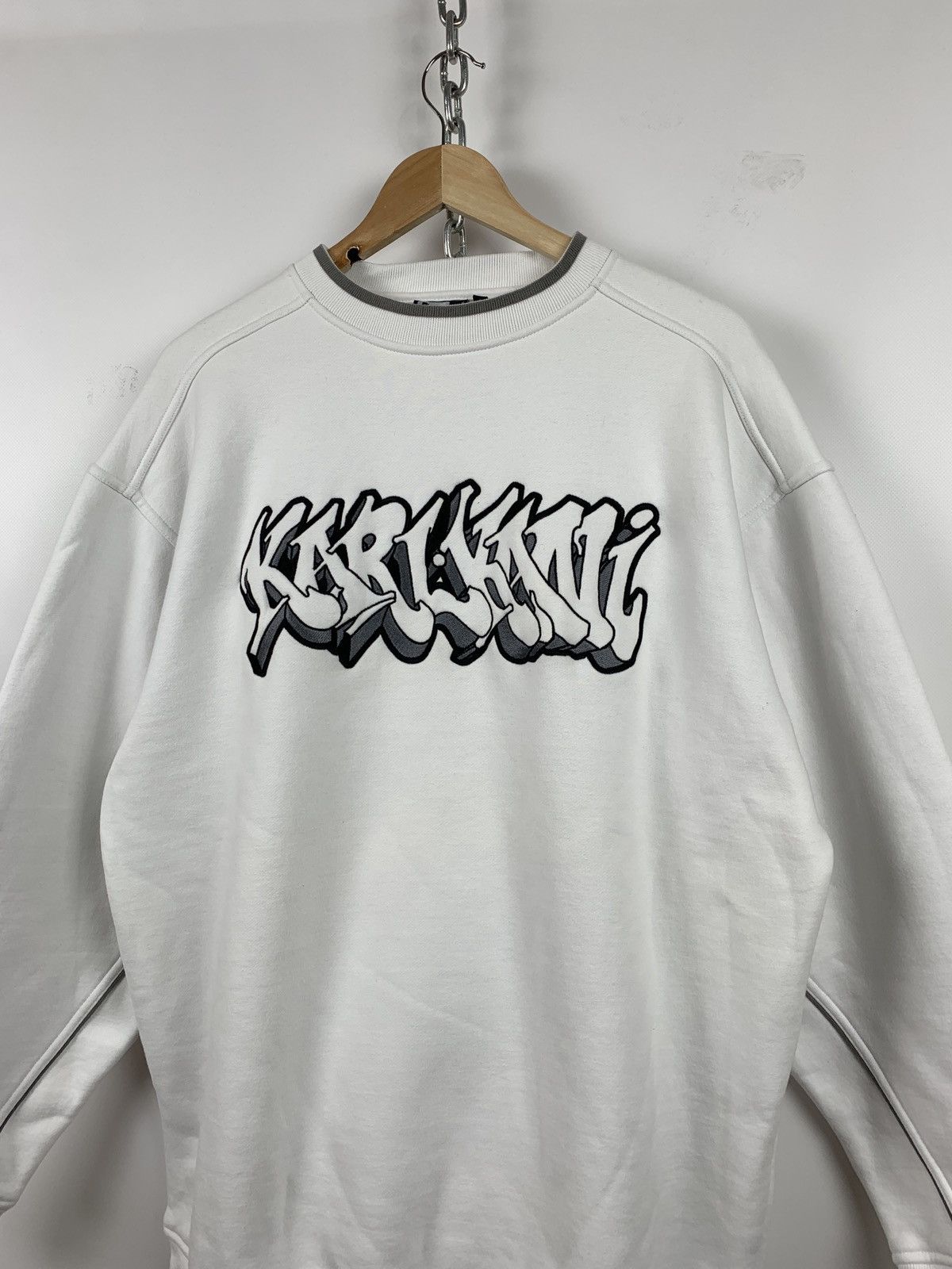 Karl Kani Vintage Karl Kani Limited Edition White Sweatshirt Size US XL / EU 56 / 4 - 11 Thumbnail