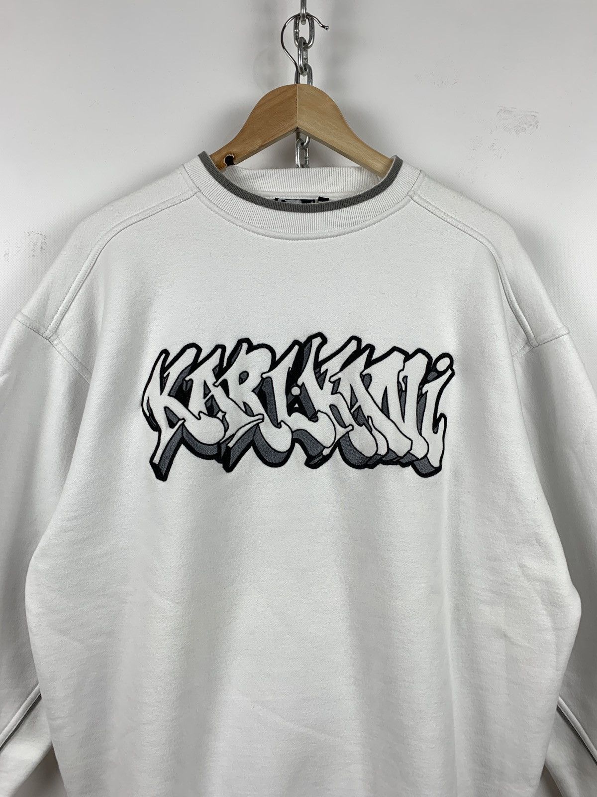 Karl Kani Vintage Karl Kani Limited Edition White Sweatshirt Size US XL / EU 56 / 4 - 7 Thumbnail