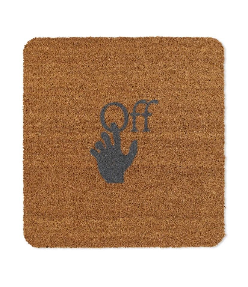 image of Off White Door Mat in Brown, Men's