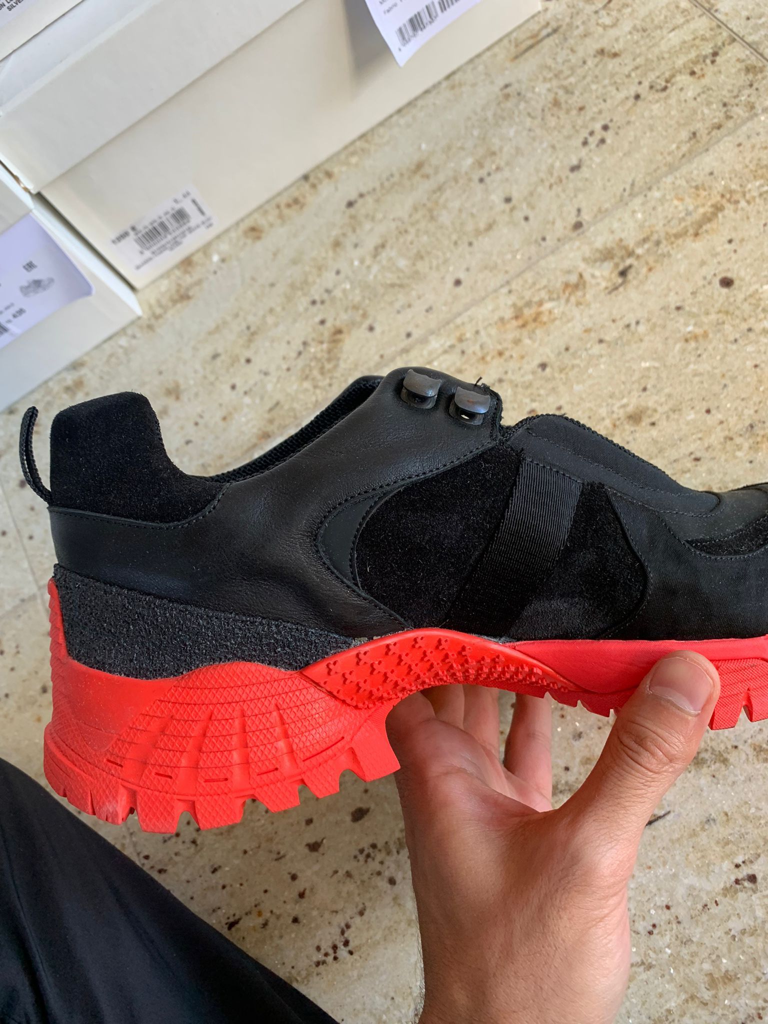 Alyx Vibram Sole Hiking Boots in Black With Red Sole Size US 9 / EU 42 - 7 Thumbnail