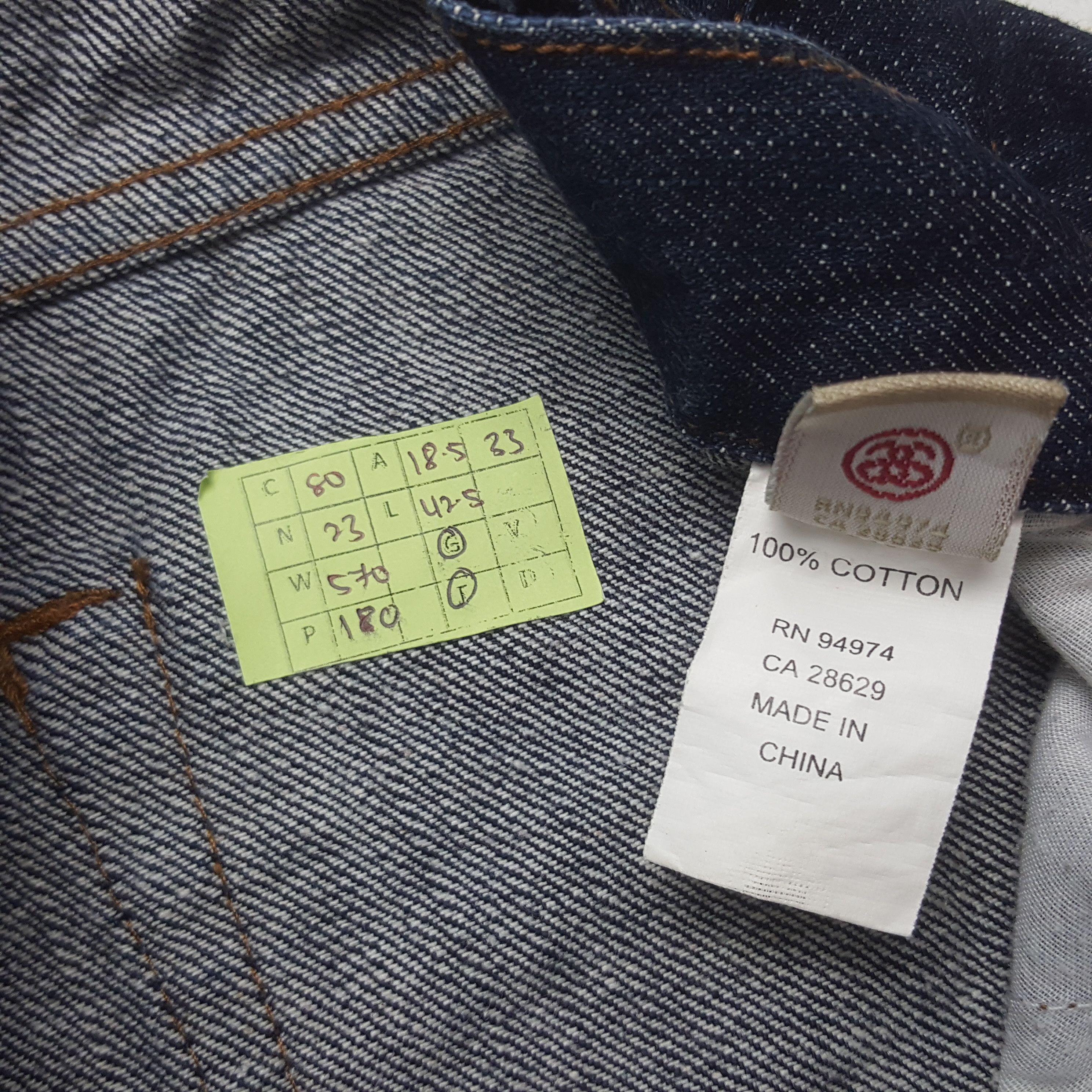 Stussy × Vintage Vintage Stussy Streetwear Style Custom Logo Denim Jeans Size US 37 - 13 Thumbnail