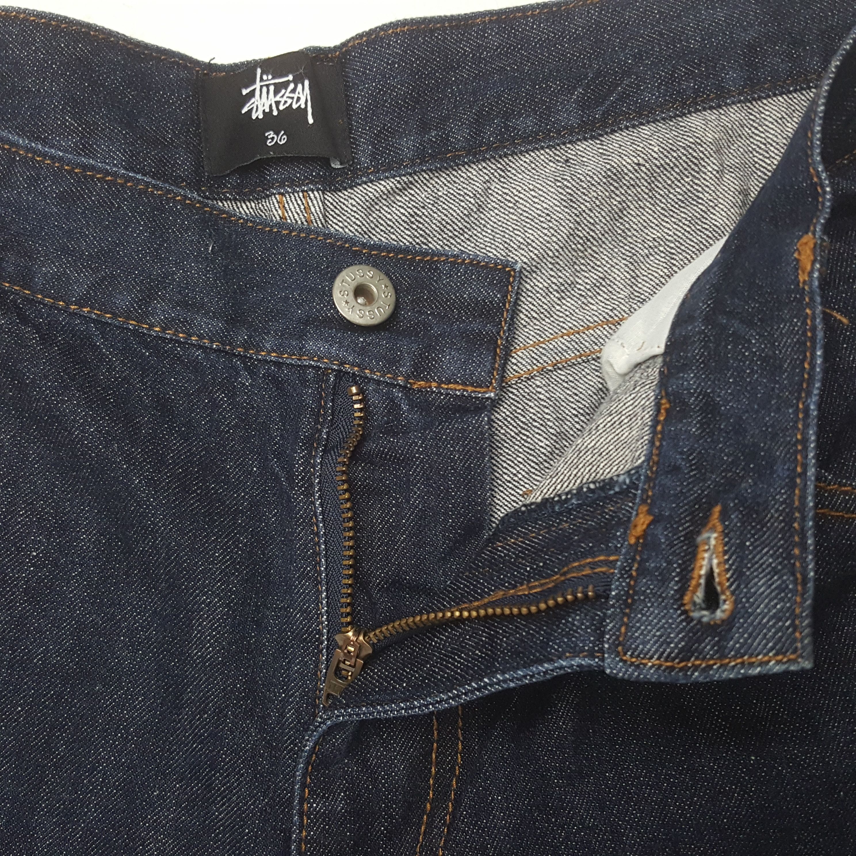 Stussy × Vintage Vintage Stussy Streetwear Style Custom Logo Denim Jeans Size US 37 - 12 Thumbnail
