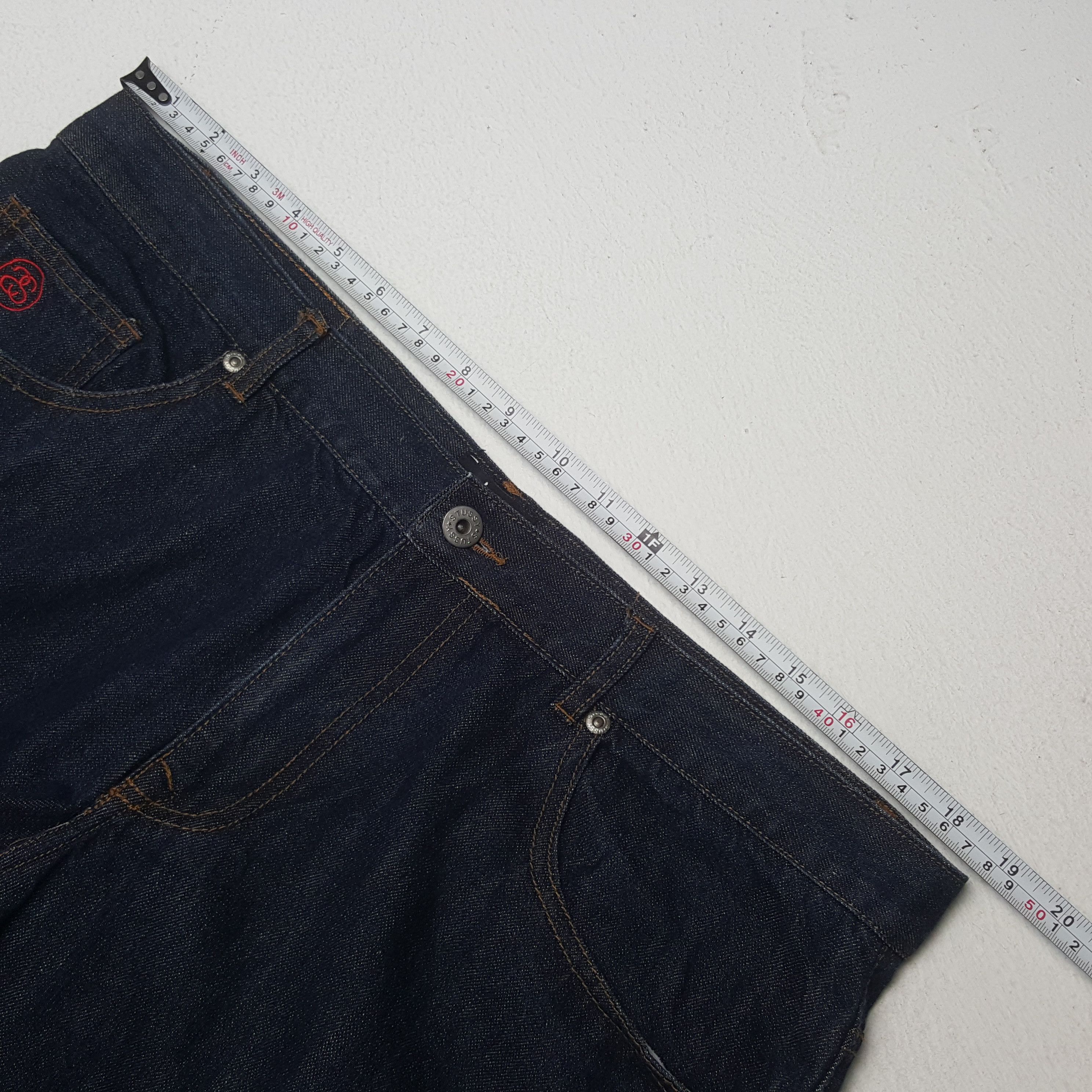 Stussy × Vintage Vintage Stussy Streetwear Style Custom Logo Denim Jeans Size US 37 - 7 Thumbnail