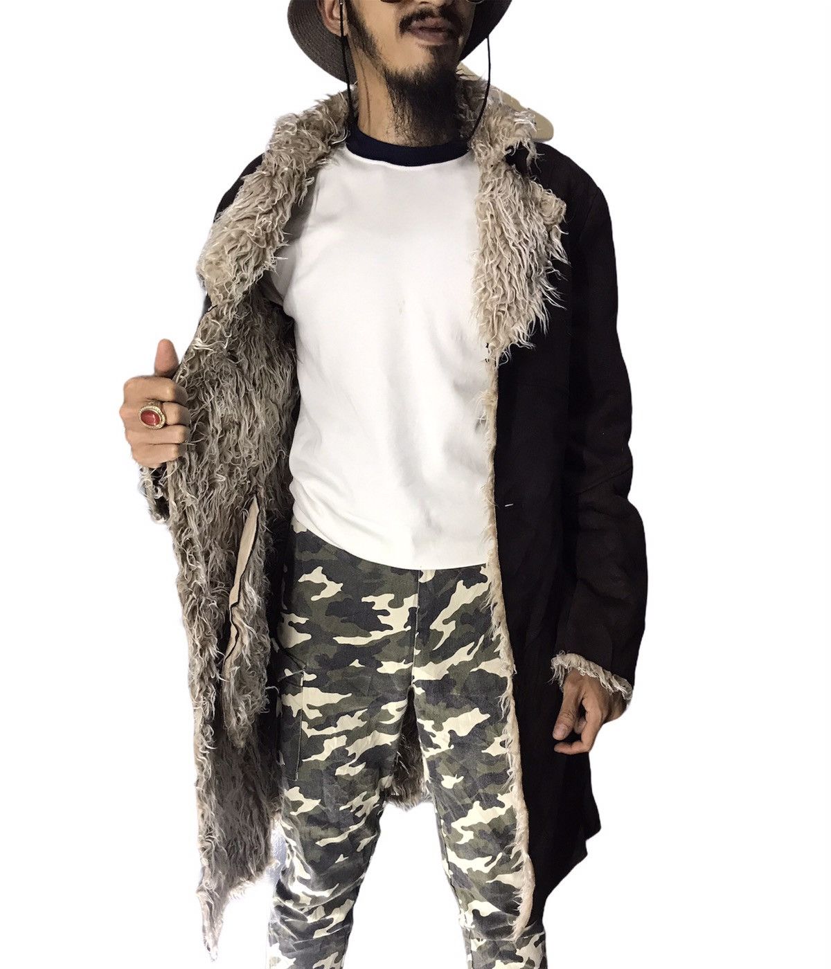 Designer × Morgan Homme Morgan homme sherpa suede trench coat Size US M / EU 48-50 / 2 - 2 Thumbnail