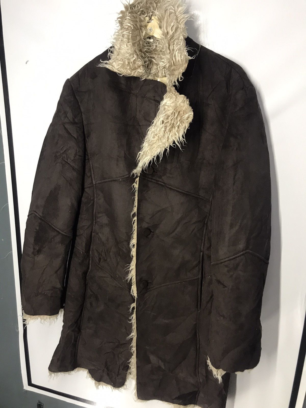 Designer × Morgan Homme Morgan homme sherpa suede trench coat Size US M / EU 48-50 / 2 - 5 Thumbnail