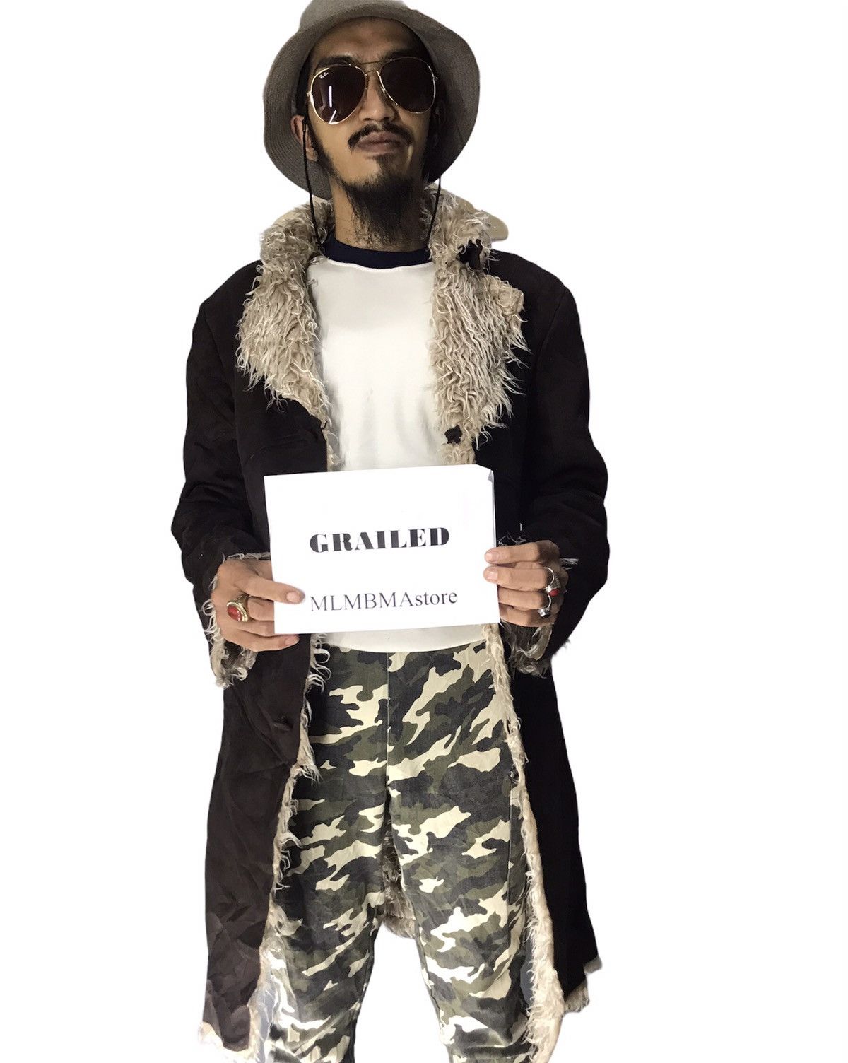 Morgan homme sherpa suede trench coat