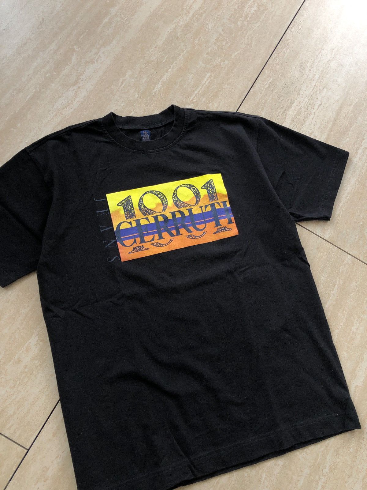 Cerruti 1881 Vintage Cerruti 1881 Big Logo Tee Size US L / EU 52-54 / 3 - 2 Thumbnail