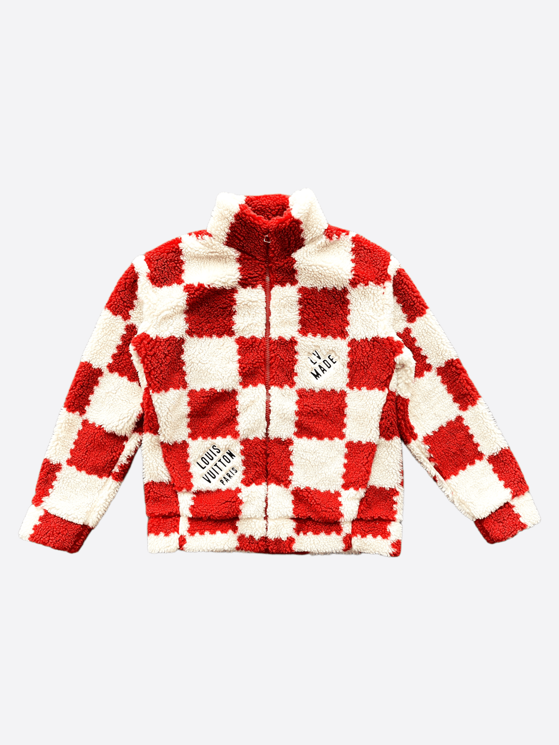 Louis Vuitton Nigo Black & Blue Checkered Fleece – Savonches