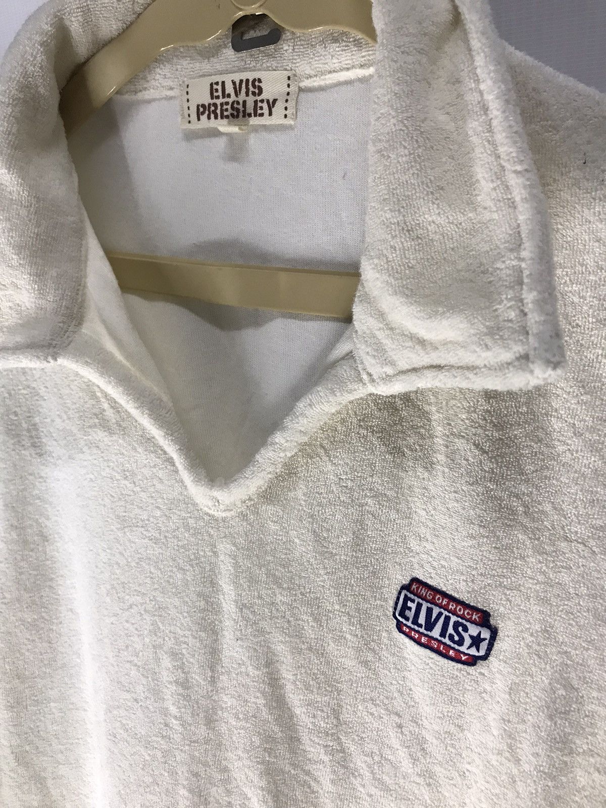 Band Tees King of rock Elvis Presley fleece polos shirt Size US L / EU 52-54 / 3 - 5 Thumbnail