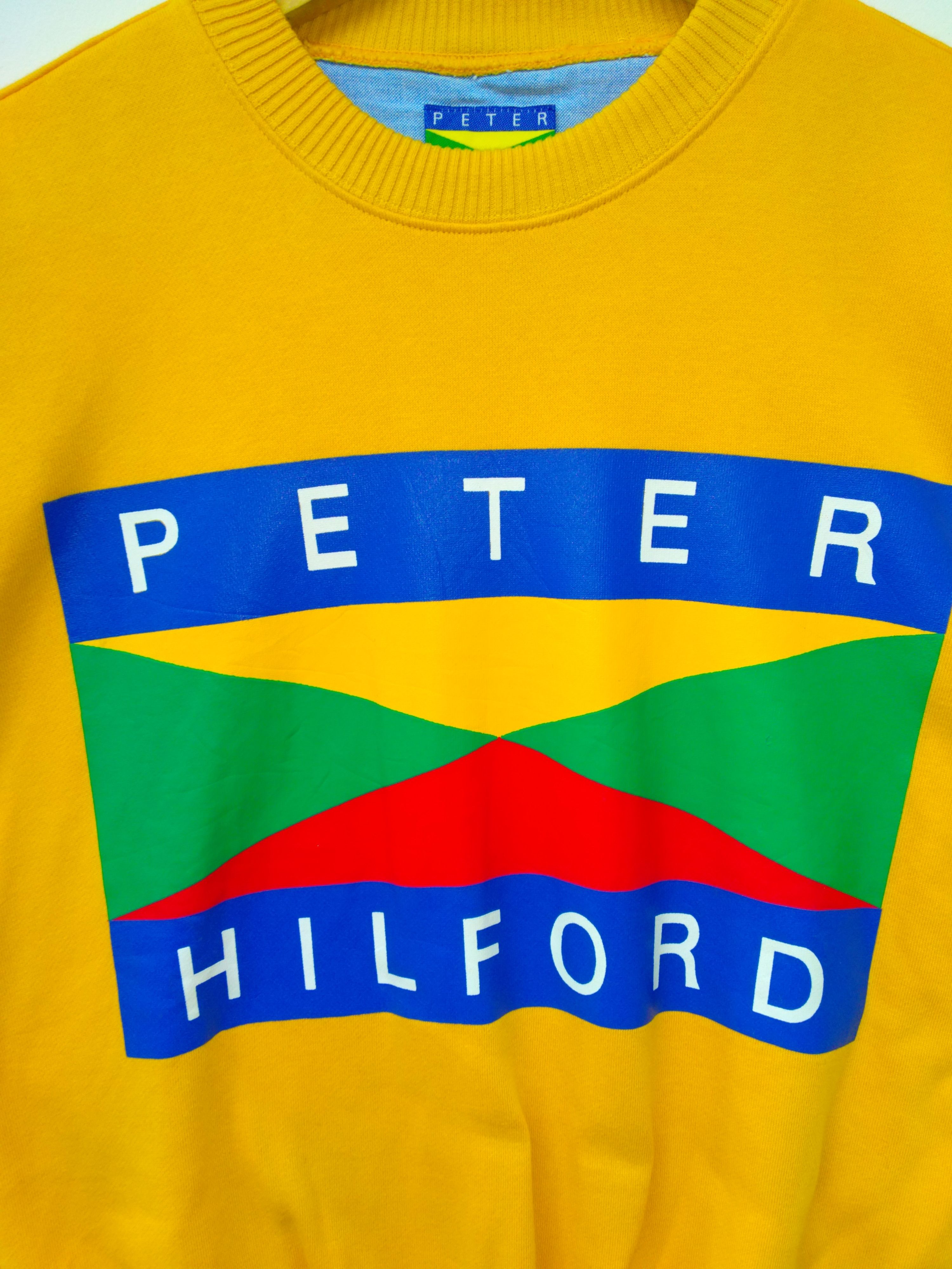 Designer Vintage 90s Peter Hilford Sweatshirt/Size L/Made In Taiwan Size US L / EU 52-54 / 3 - 3 Thumbnail
