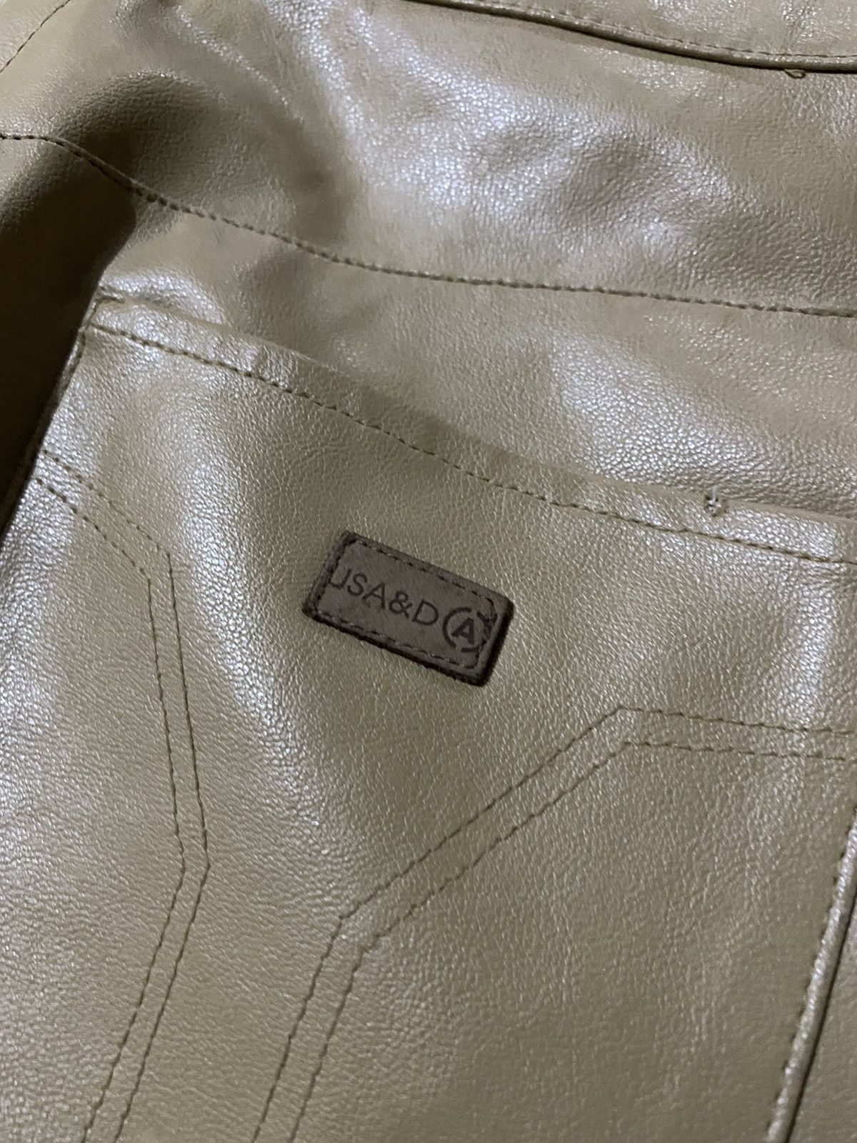 Japanese Brand 🖤BLACKFRIDAY🖤Leather Pants By A&D Size US 27 - 6 Thumbnail