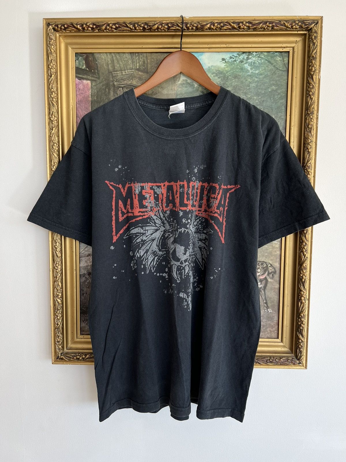 Band Tees Vintage 2000s Metallica Rock Band Faded Black Tee Size US L / EU 52-54 / 3 - 1 Thumbnail