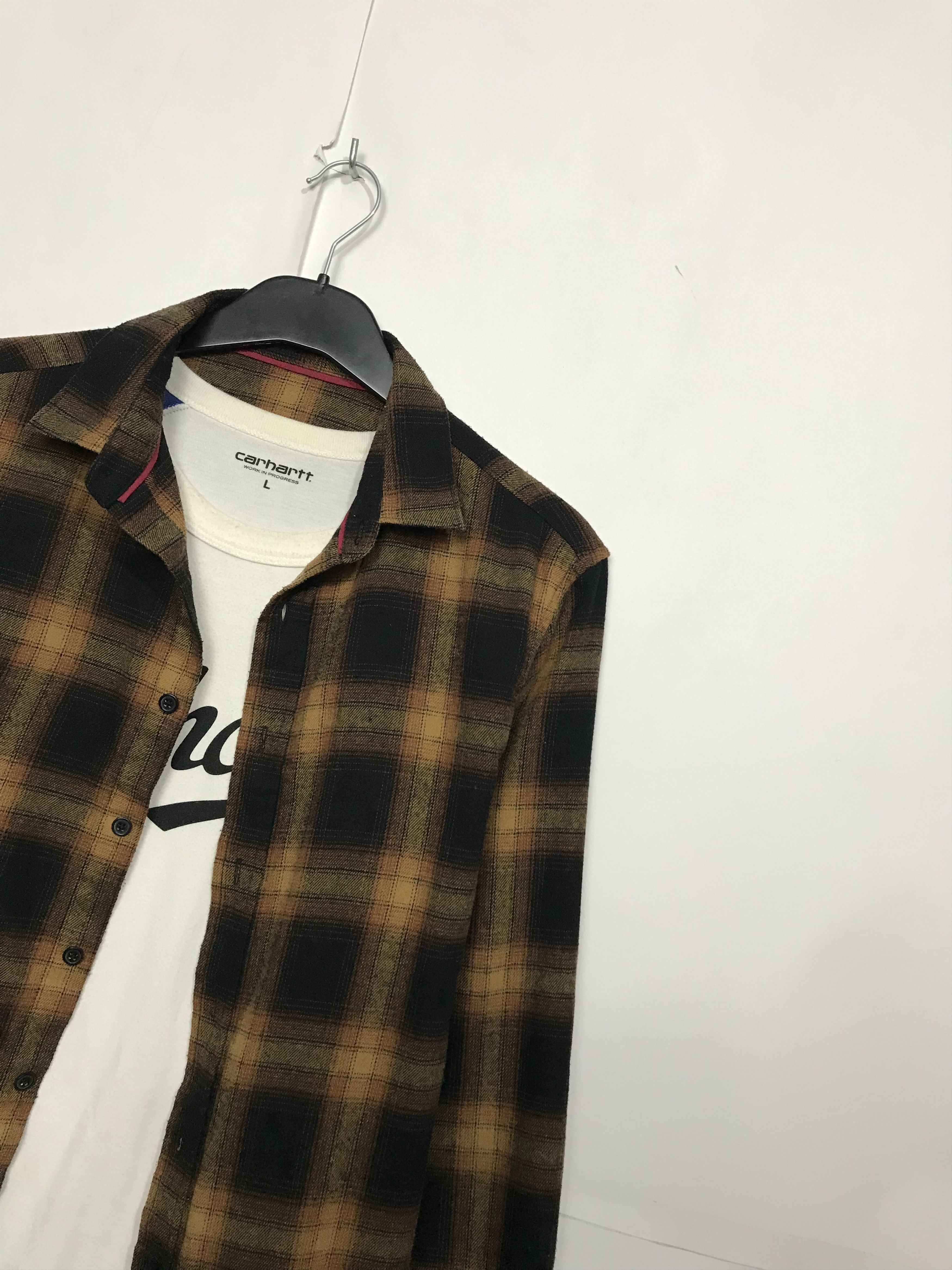 Flannel × Vintage Vintage Flannel Plaid Shirt Travis style Size US M / EU 48-50 / 2 - 2 Thumbnail