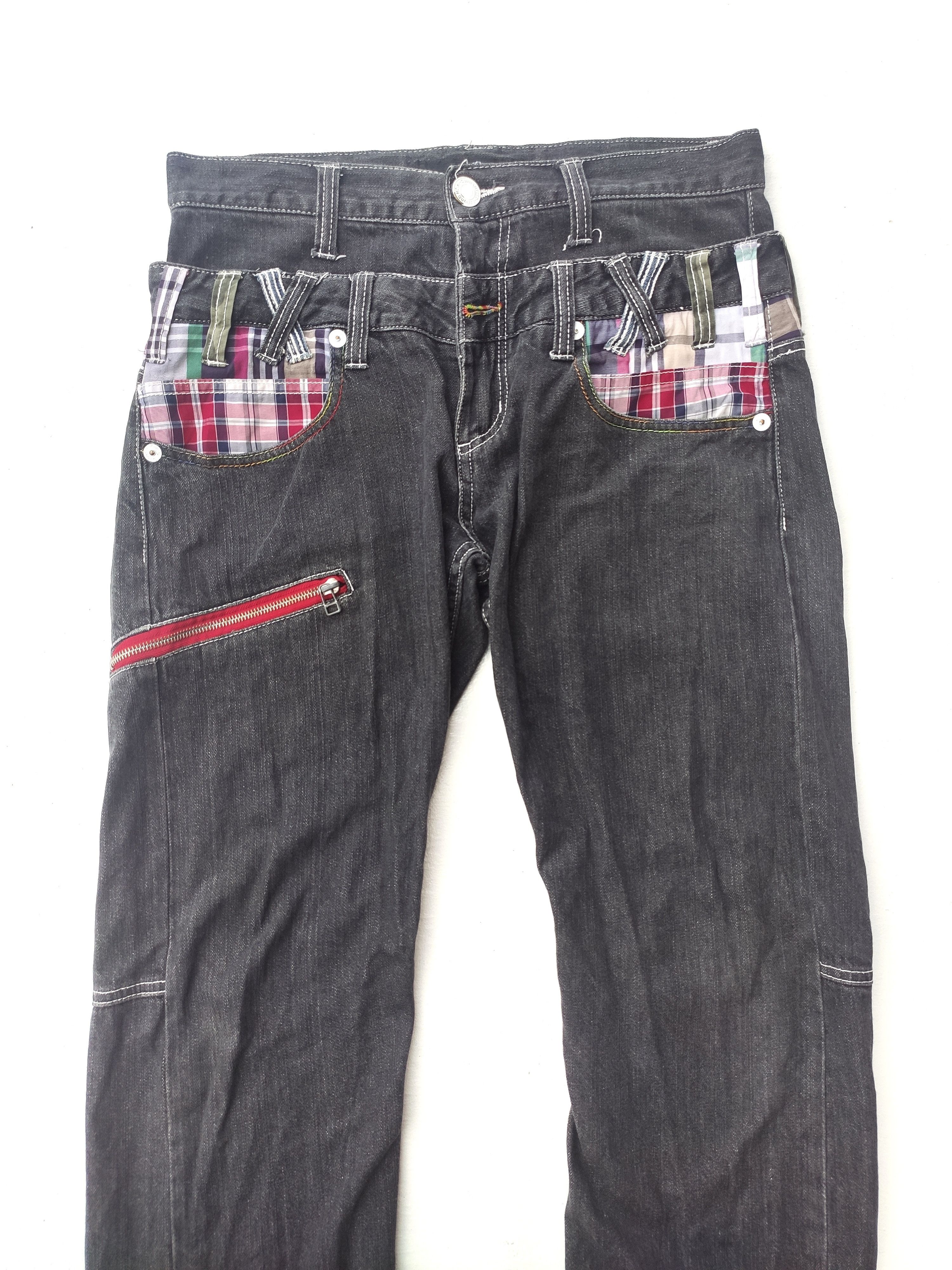 image of Distressed Denim x Handcrafted Dominate Handcrafted Jeans Double Layer Waist in Faded Black (Size 3