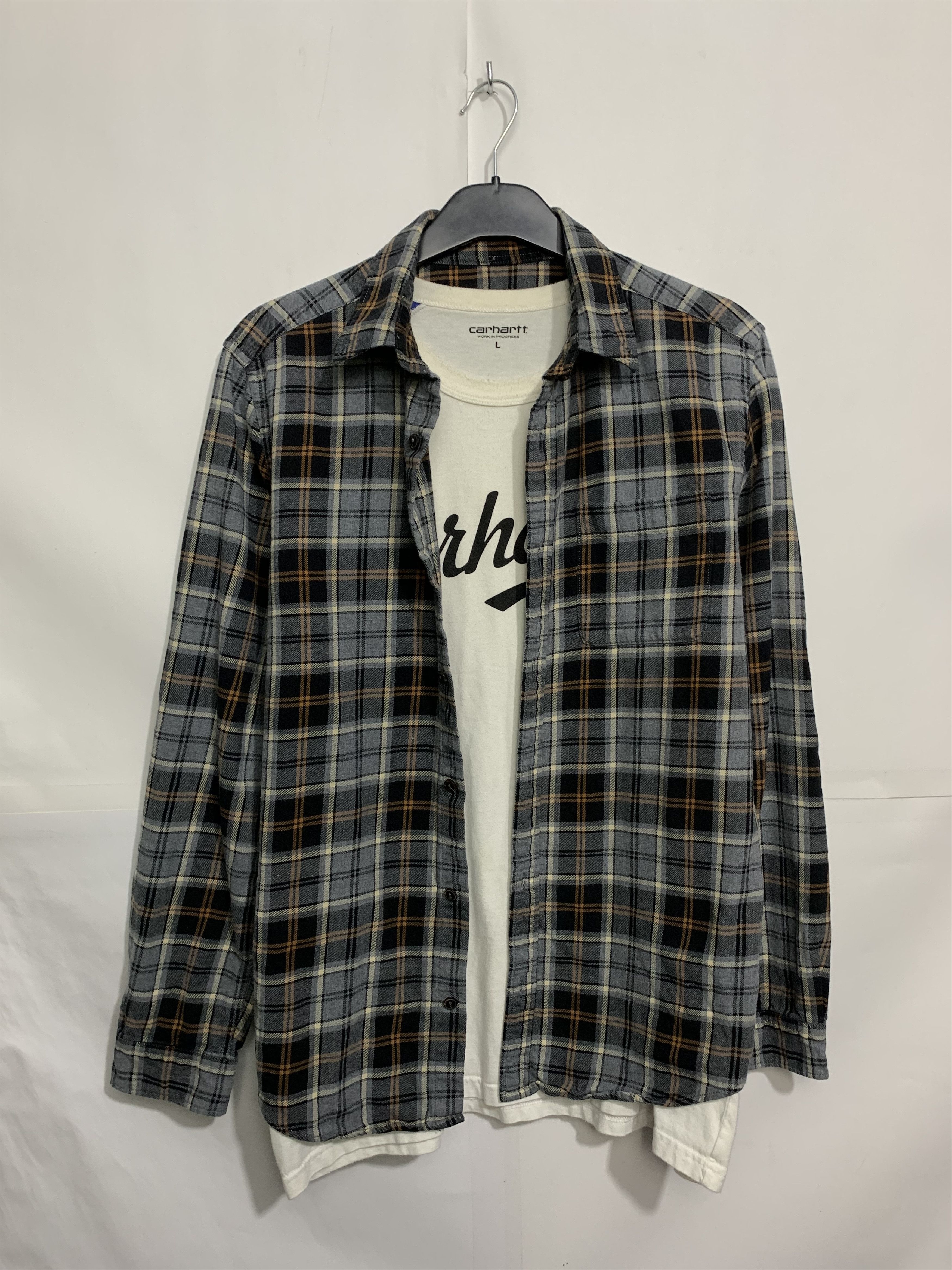 Flannel × Vintage Vintage Flannel Plaid Shirt Travis style Size US M / EU 48-50 / 2 - 1 Thumbnail