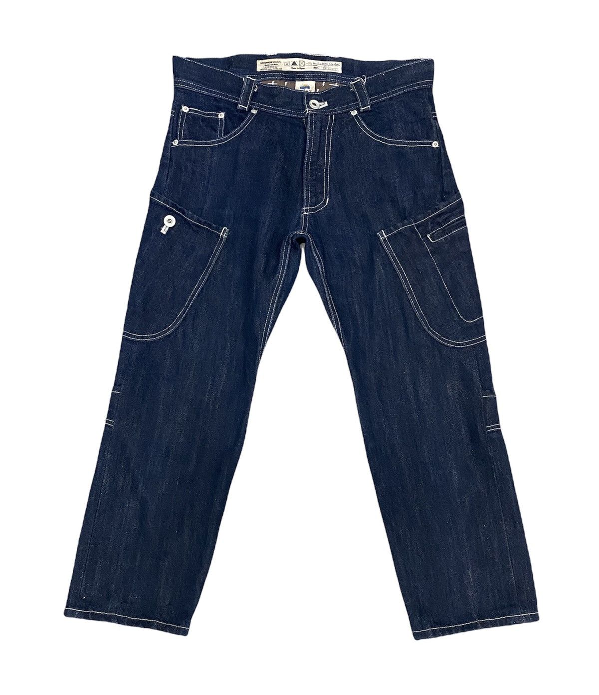 Japanese Brand 2000s Rulez Peeps Baggy Jeans Size US 31 - 1 Thumbnail