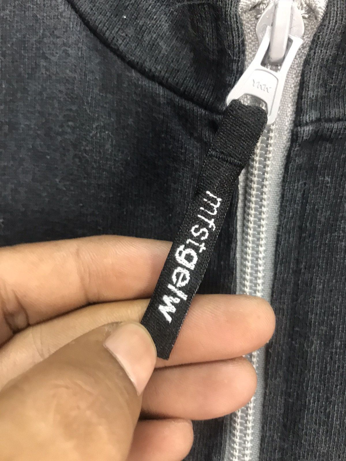 Japanese Brand Mfst backspellout distressed zipper sweatshirt short sleeve Size US M / EU 48-50 / 2 - 5 Thumbnail