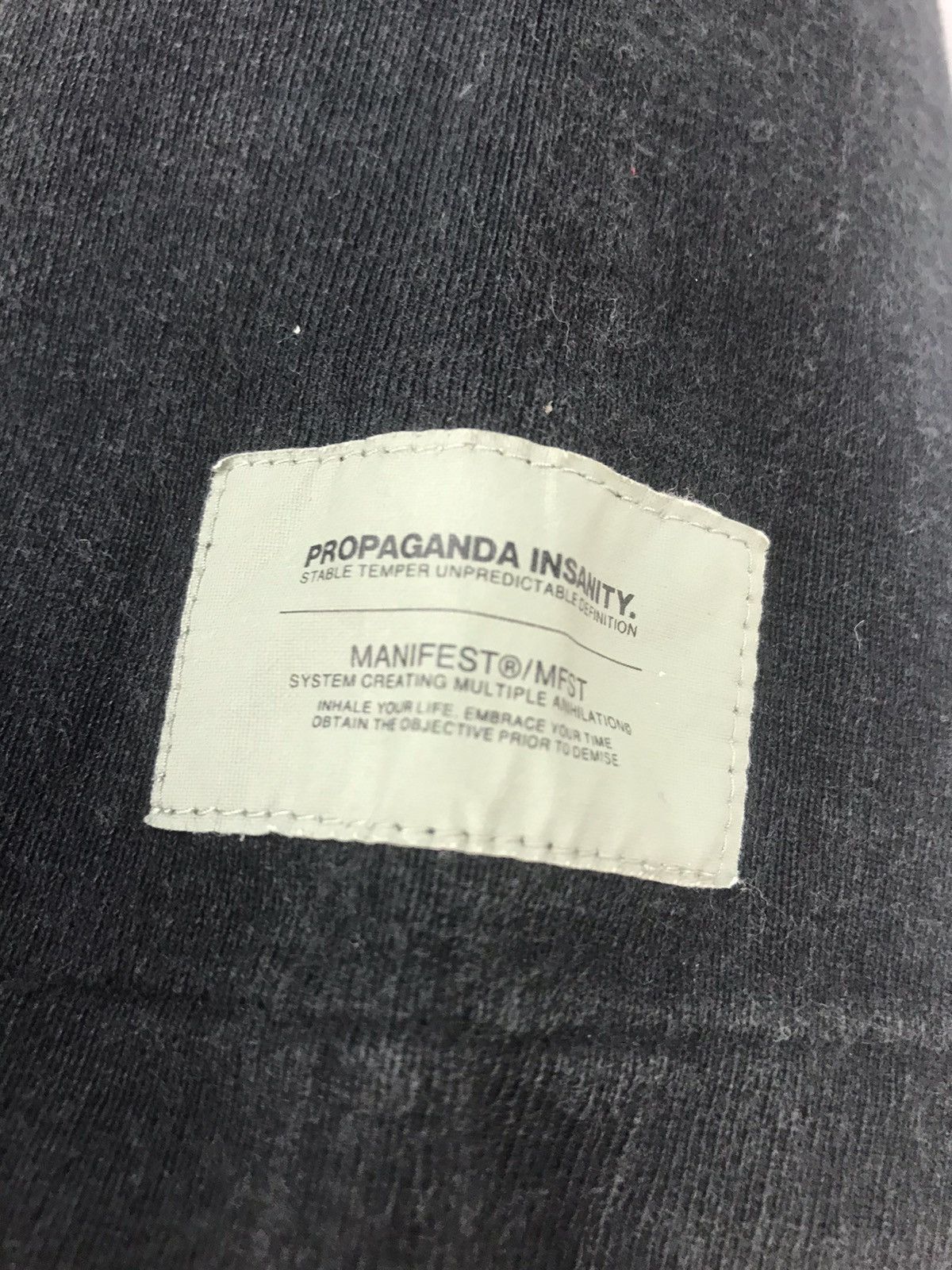 Japanese Brand Mfst backspellout distressed zipper sweatshirt short sleeve Size US M / EU 48-50 / 2 - 4 Thumbnail