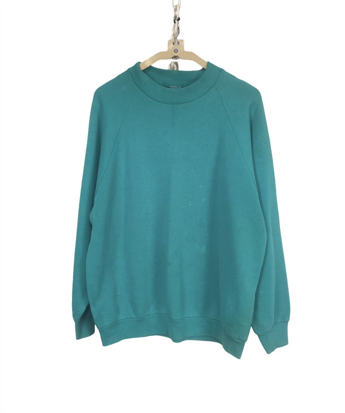 Fruit Of The Loom × Vintage Vintage plain distressed sweatshirt by fruit of the loom Size L / US 10 / IT 46 - 1 Thumbnail