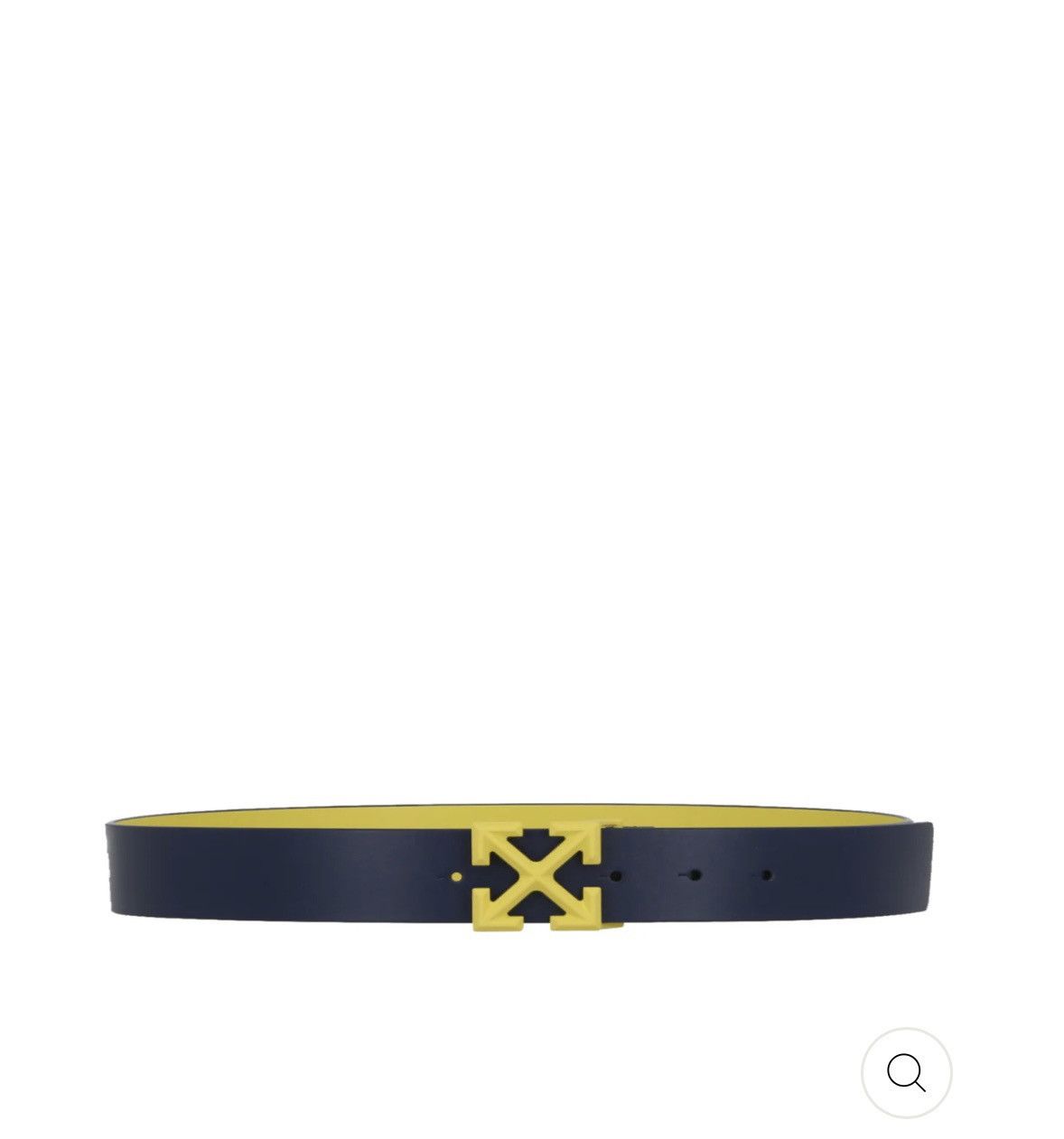 image of Off White Off-White Mens Classic Arrow Leather Belt in Black