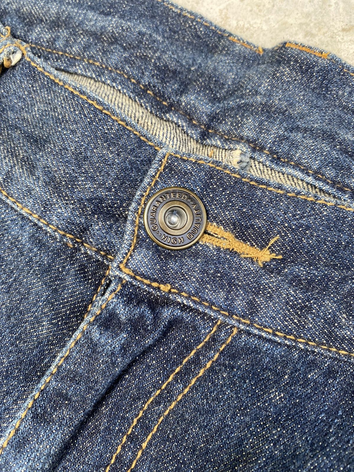 Japanese Brand Dream Time distressed denim Size US 33 - 8 Thumbnail