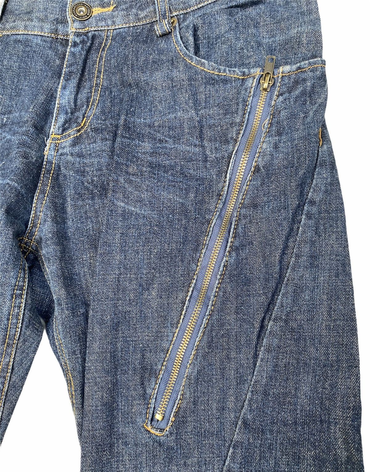 Japanese Brand Dream Time distressed denim Size US 33 - 4 Thumbnail