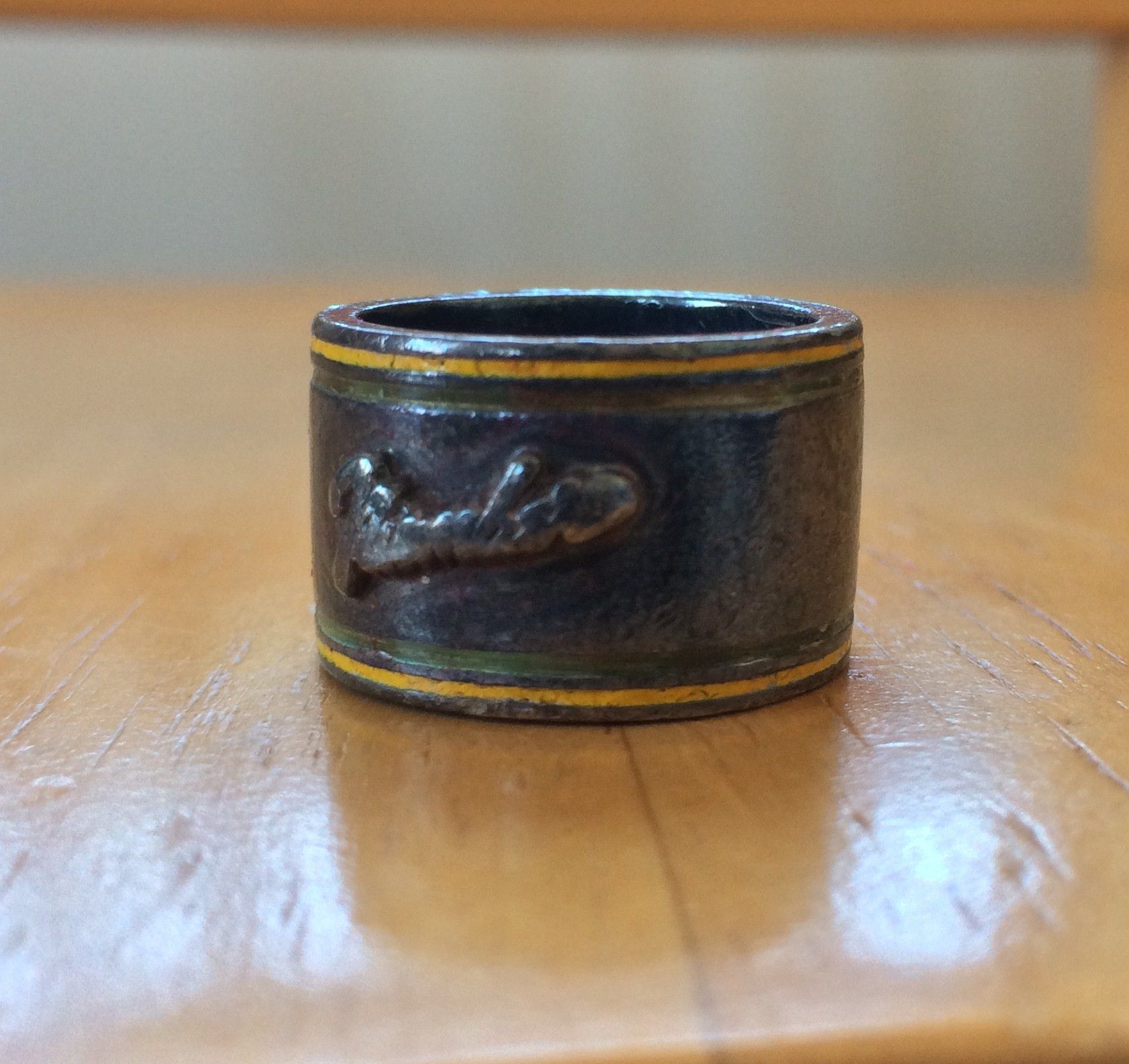 Number (N)ine Number (N)ine Fender Logo Silver Ring | Grailed