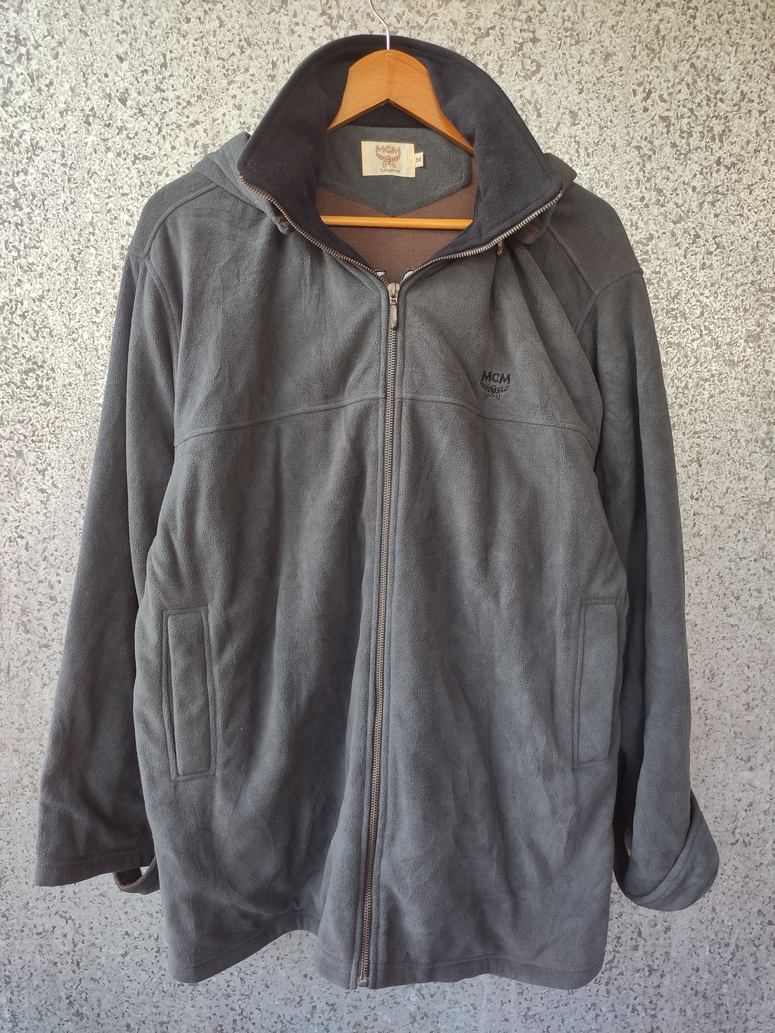 MCM MCM Jacket zipper Fleece big logo spell out MCM Legere Size US M / EU 48-50 / 2 - 3 Thumbnail