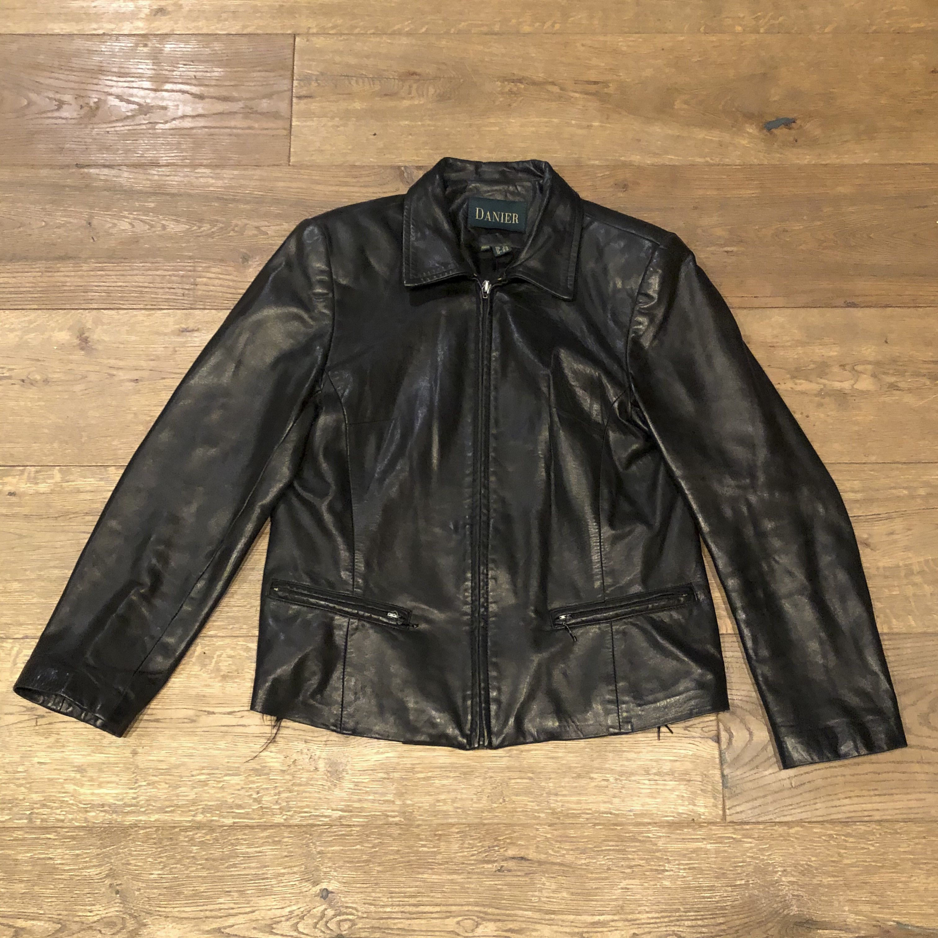 Danier Vintage Danier Genuine Leather Jacket Coat (Black, Size M) Size US M / EU 48-50 / 2 - 1 Thumbnail