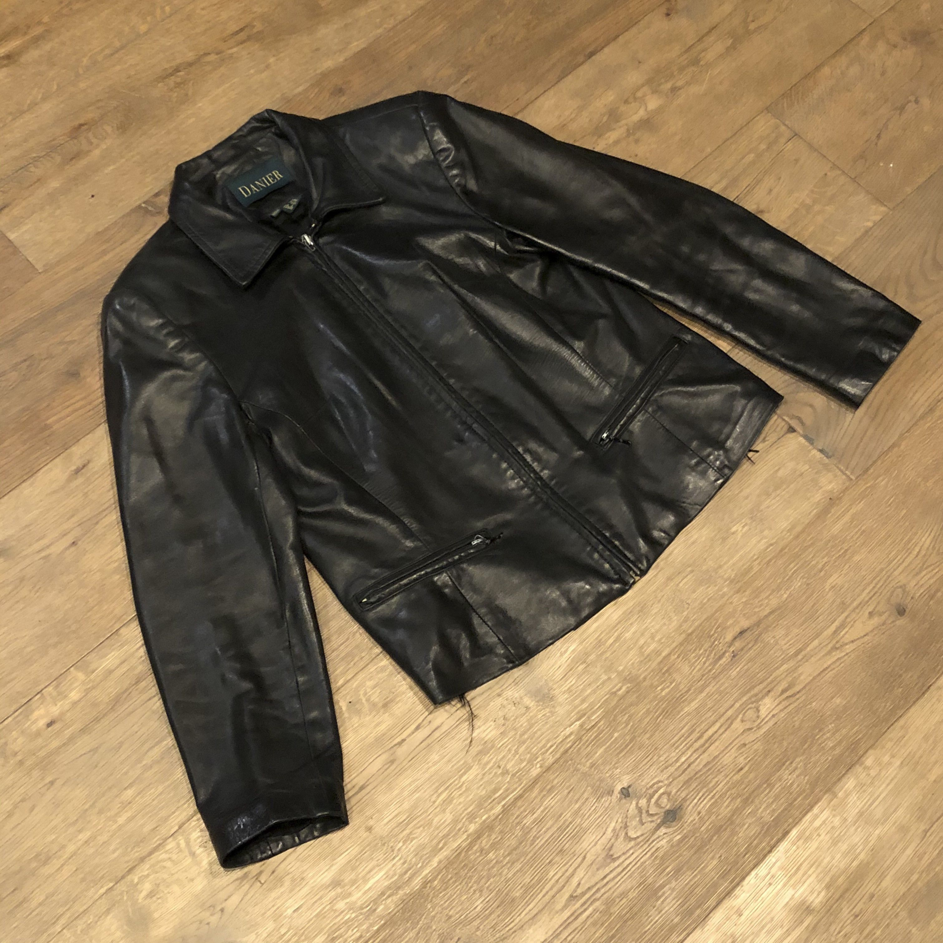 Danier Vintage Danier Genuine Leather Jacket Coat (Black, Size M) Size US M / EU 48-50 / 2 - 2 Thumbnail