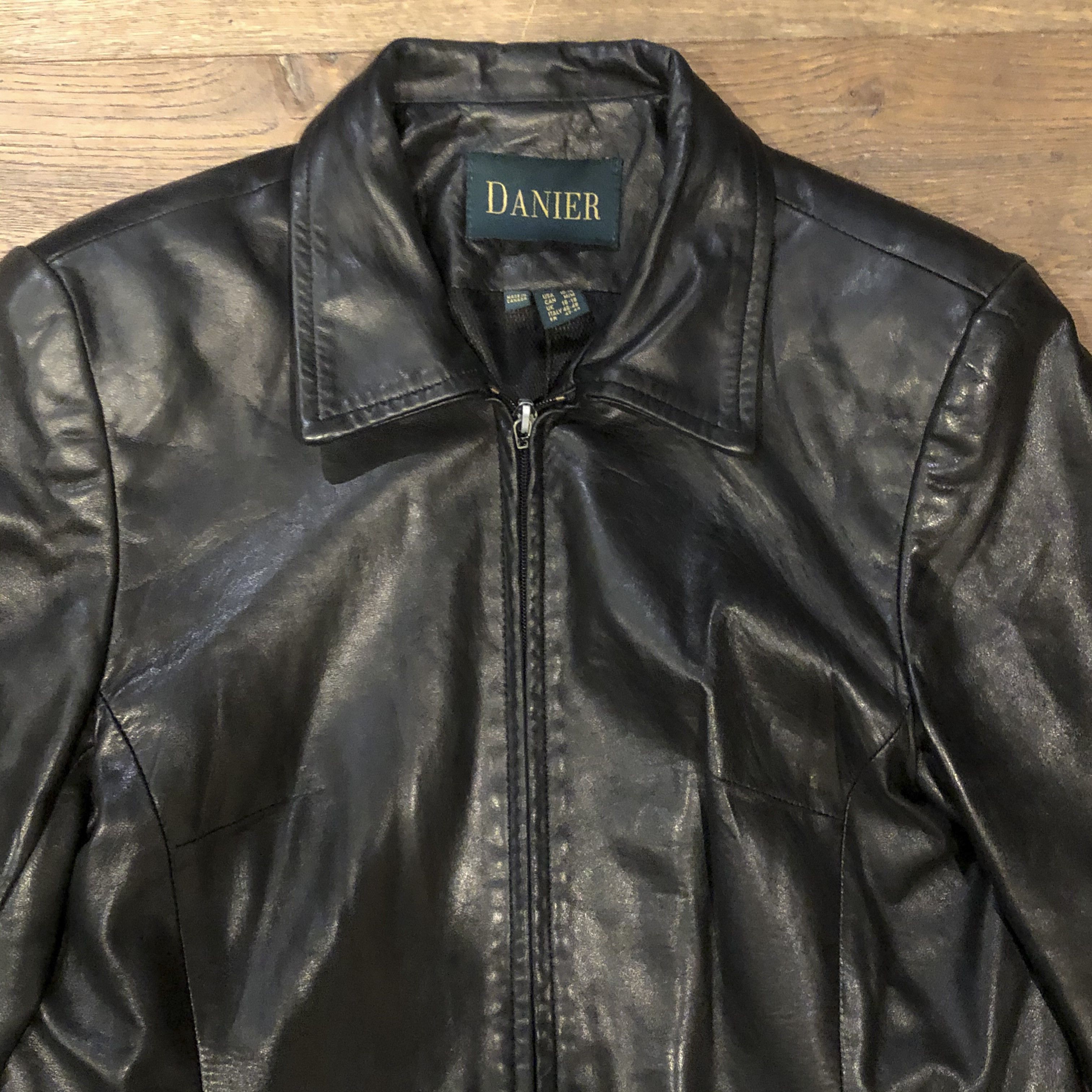 Danier Vintage Danier Genuine Leather Jacket Coat (Black, Size M) Size US M / EU 48-50 / 2 - 5 Thumbnail