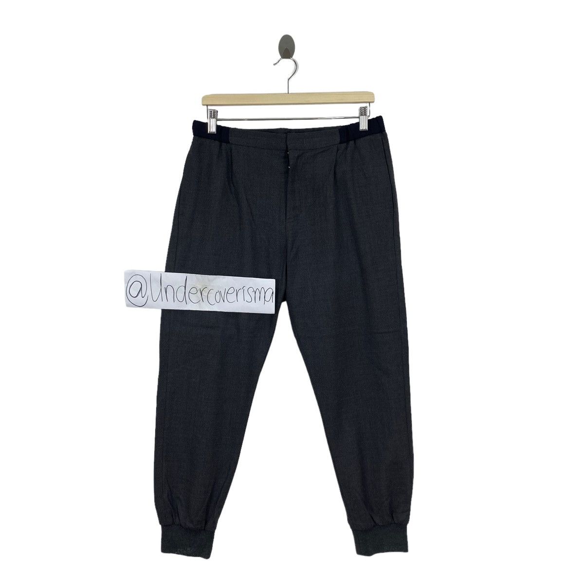 Japanese Brand × Ships Jet Blue × Vintage Vintage SHIPS JET BLUE Japanese Brand Black Jogger Trousers Size US 33 - 1 Thumbnail