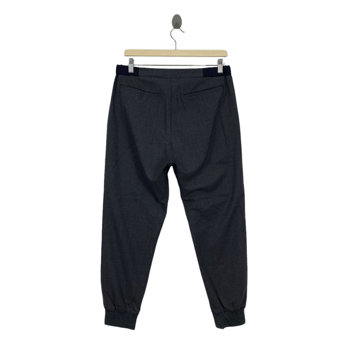 Japanese Brand × Ships Jet Blue × Vintage Vintage SHIPS JET BLUE Japanese Brand Black Jogger Trousers Size US 33 - 3 Thumbnail