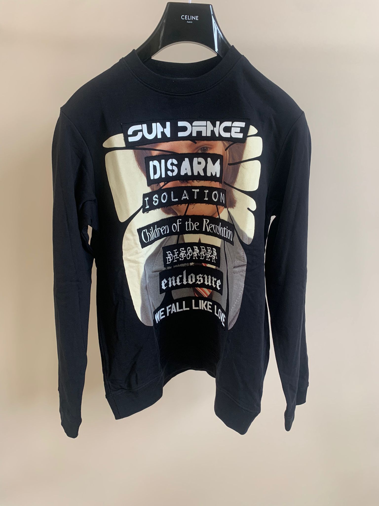 Raf Simons SS21 Youth Against Isolation Crewneck in Black Size US M / EU 48-50 / 2 - 1 Thumbnail