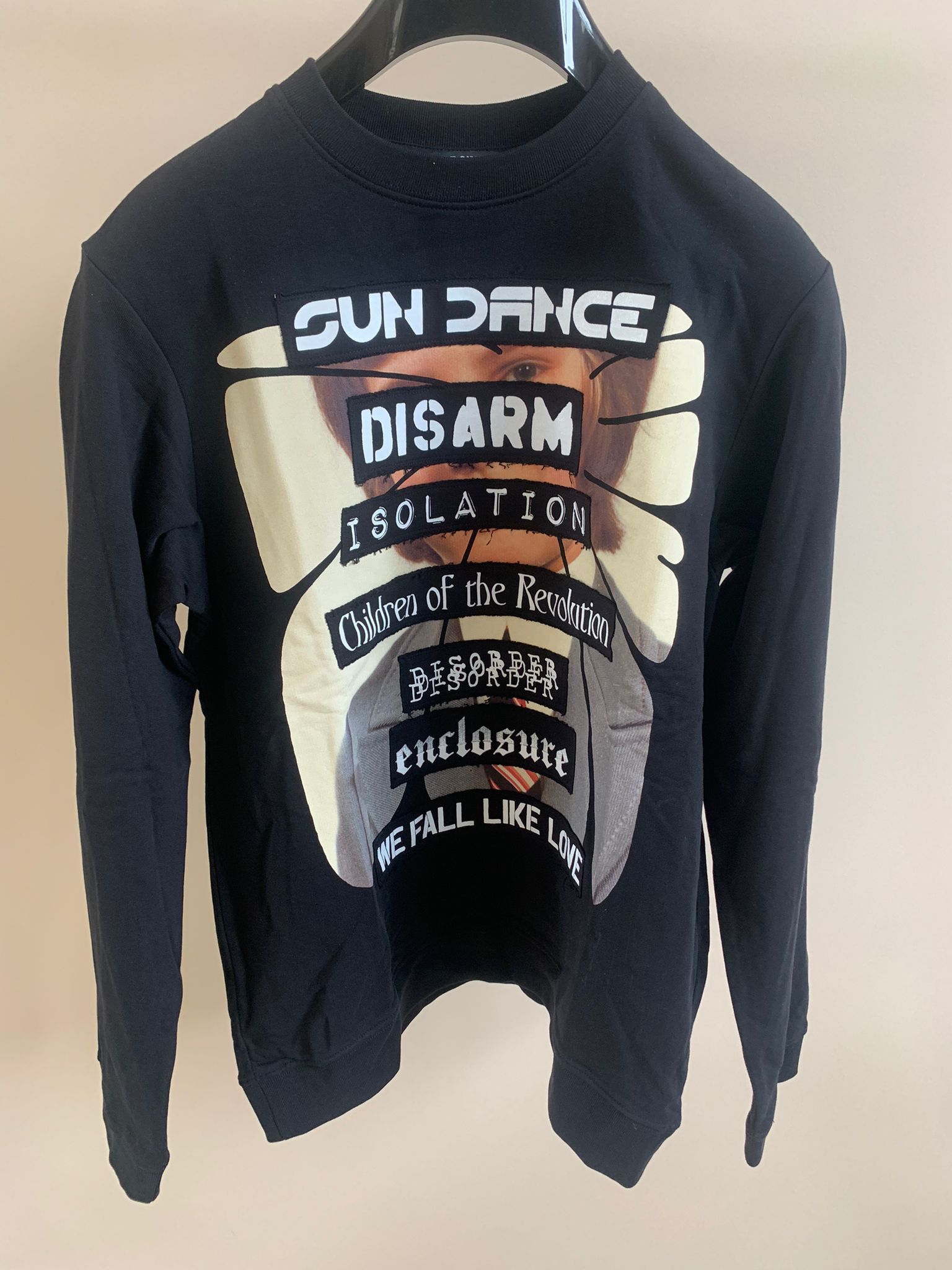 Raf Simons SS21 Youth Against Isolation Crewneck in Black Size US M / EU 48-50 / 2 - 2 Thumbnail
