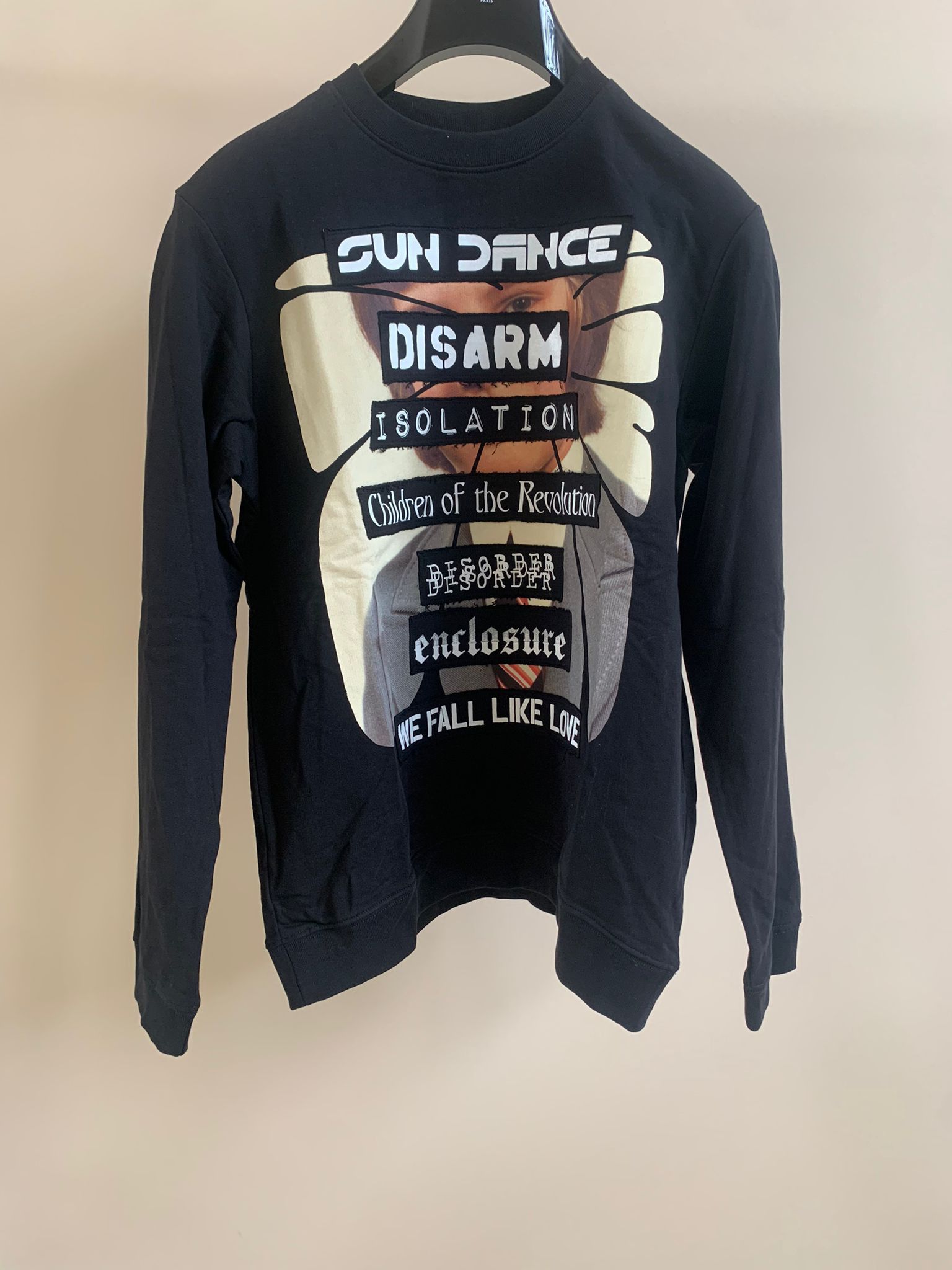 Raf Simons SS21 Youth Against Isolation Crewneck in Black Size US M / EU 48-50 / 2 - 3 Thumbnail