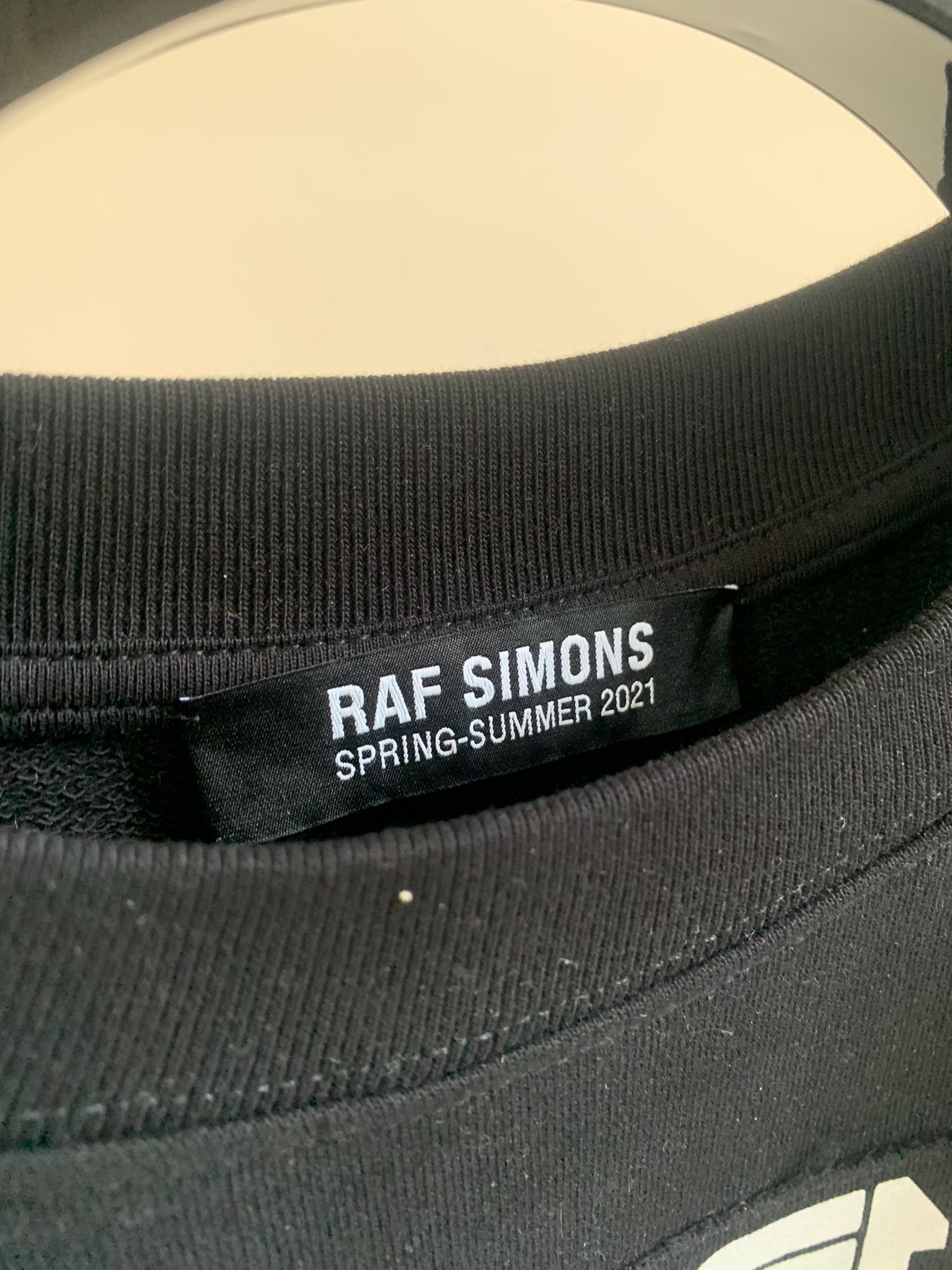 Raf Simons SS21 Youth Against Isolation Crewneck in Black Size US M / EU 48-50 / 2 - 4 Thumbnail