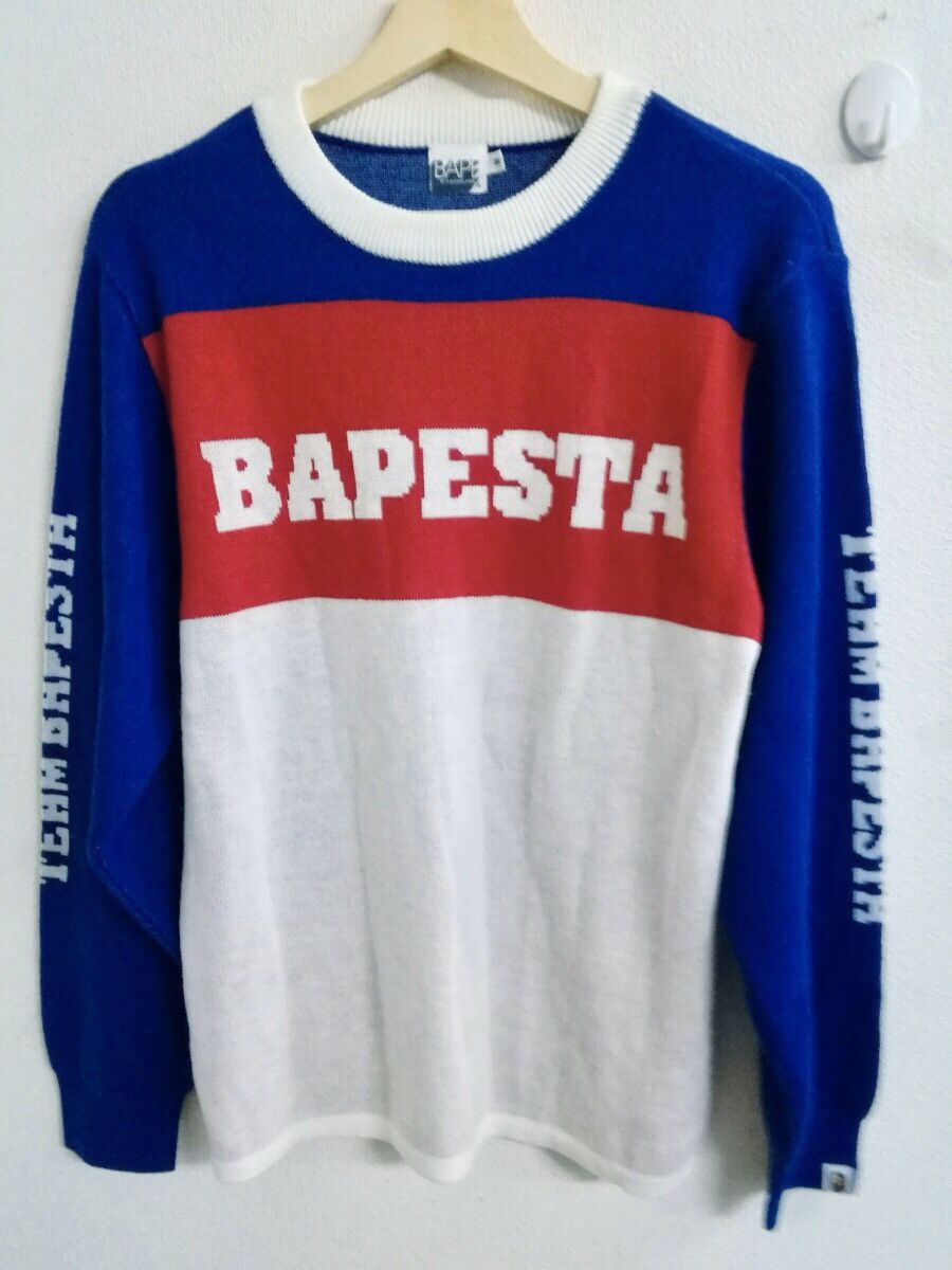 Bape OG A Bathing Ape Team bapesta Knitwear Size US S / EU 44-46 / 1 - 1 Thumbnail